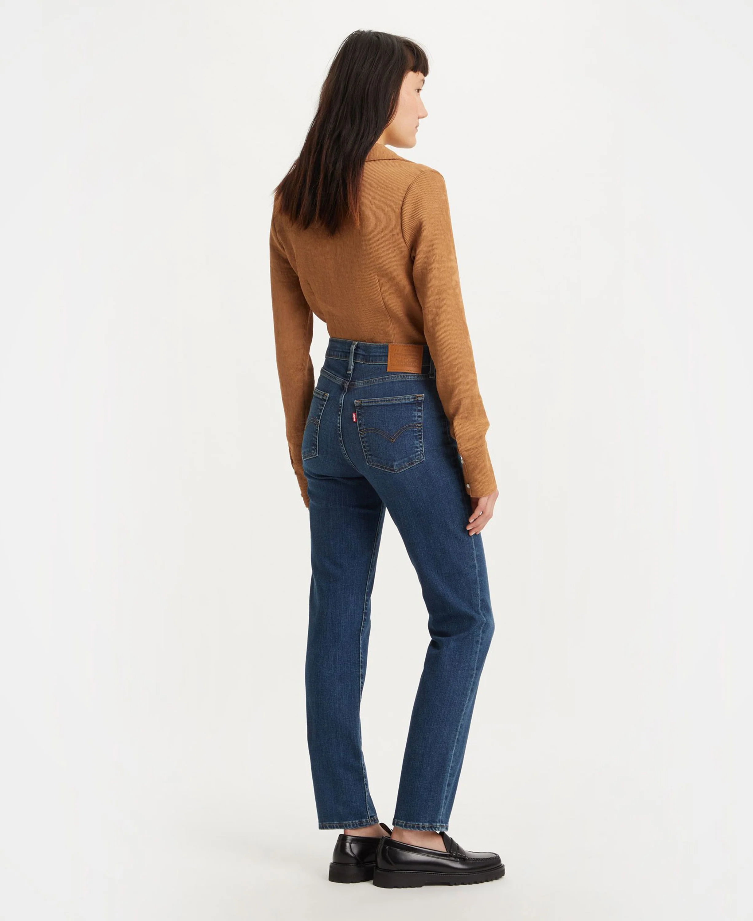 724 High Rise Straight Jeans - Blue Wave Dark - Image 2