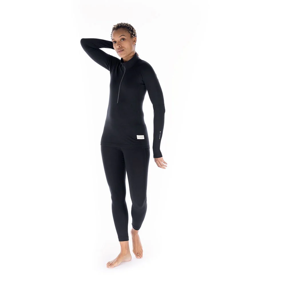 Flatiron 185 1/4 Zip Baselayer - Black - Image 5