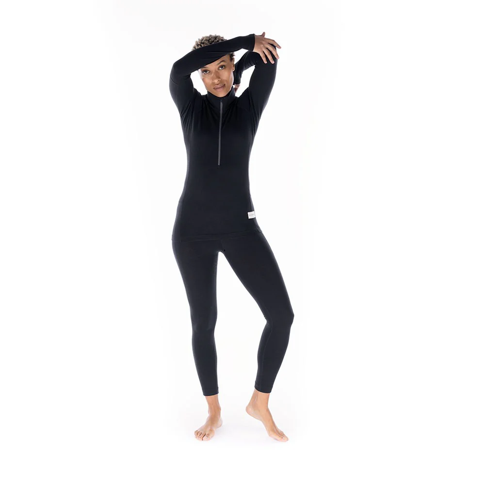 Flatiron 185 1/4 Zip Baselayer - Black - Image 6