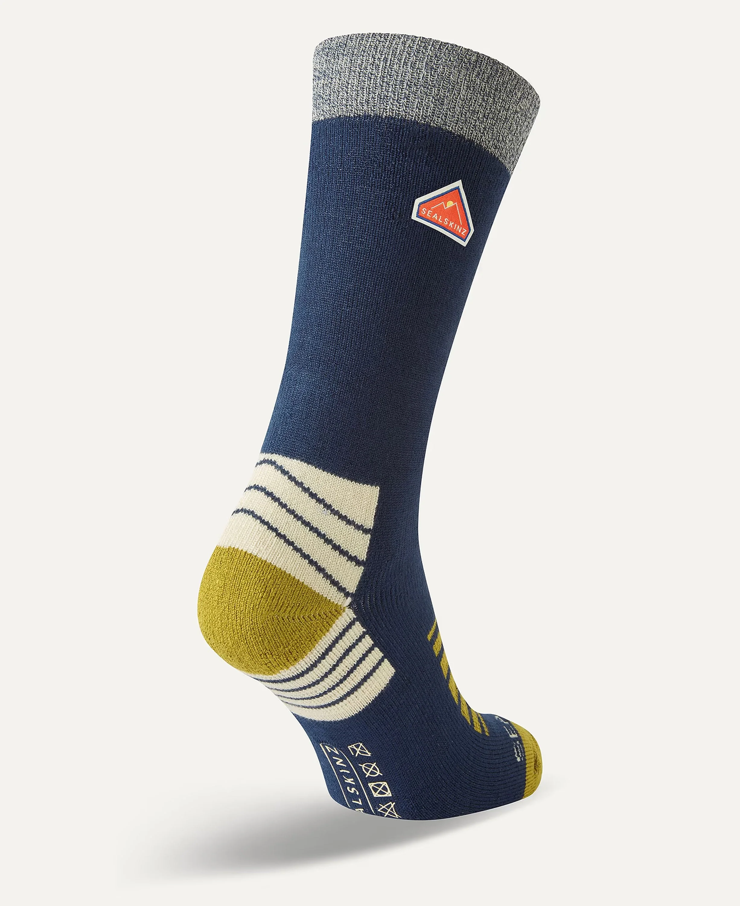 Attlebridge Bamboo Mid Length Hiking Sock - Navy - Image 2