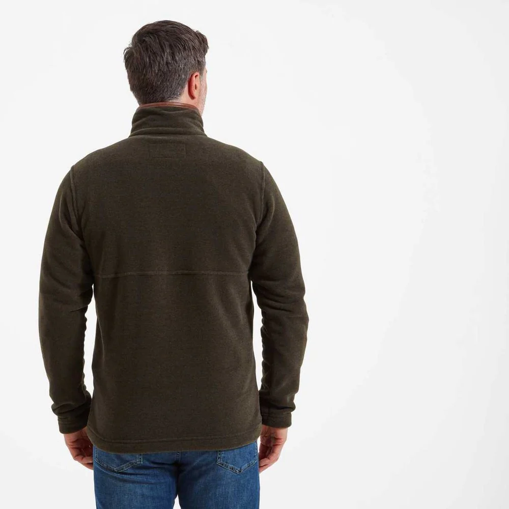Berkeley 1/4 Zip Fleece - Dark Olive - Image 4