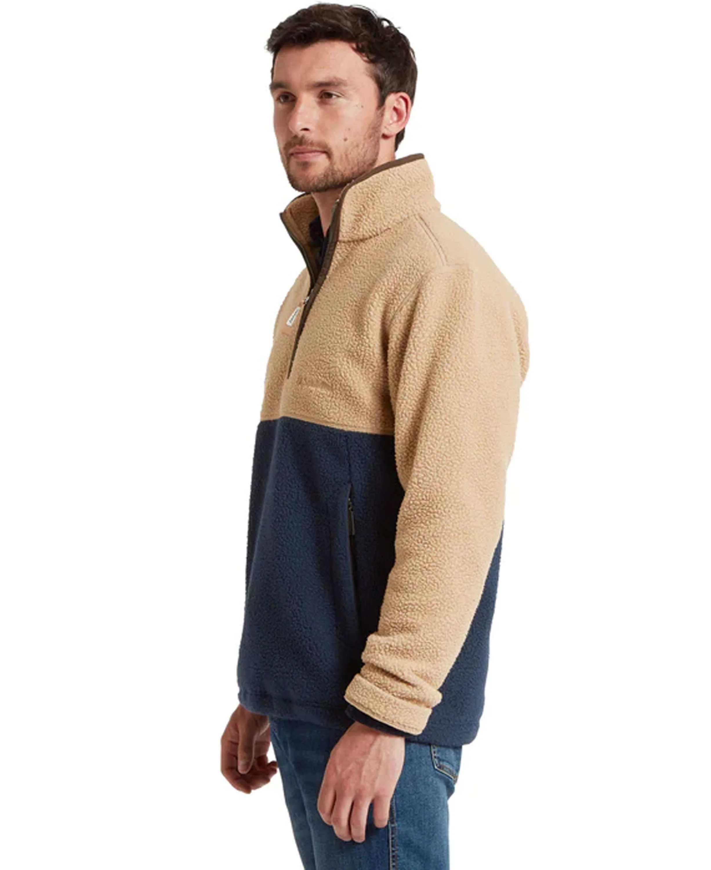 Berkeley Retro Fleece - True Navy/Tan - Image 5