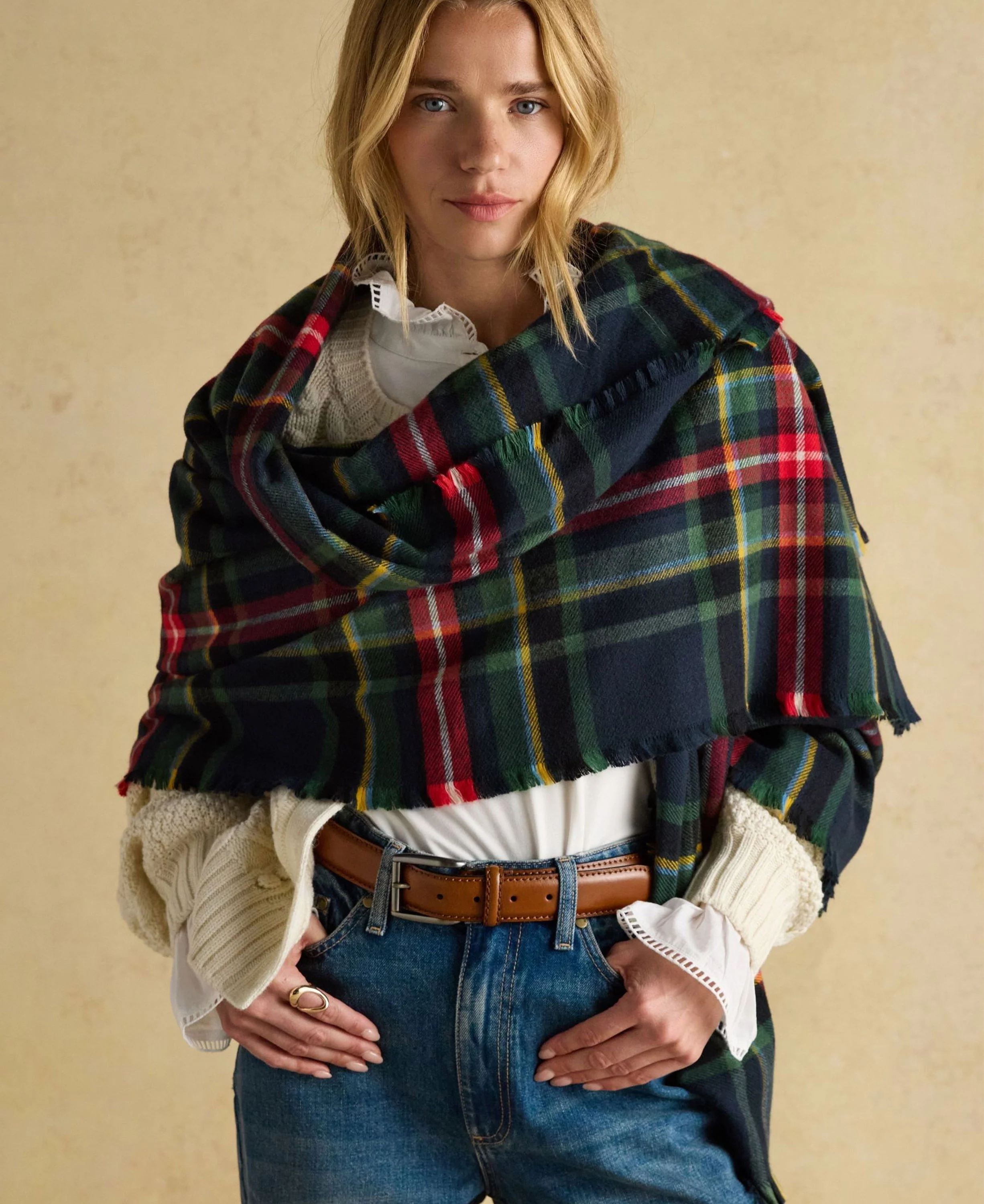 Bracewell Scarf - Navy - Image 3