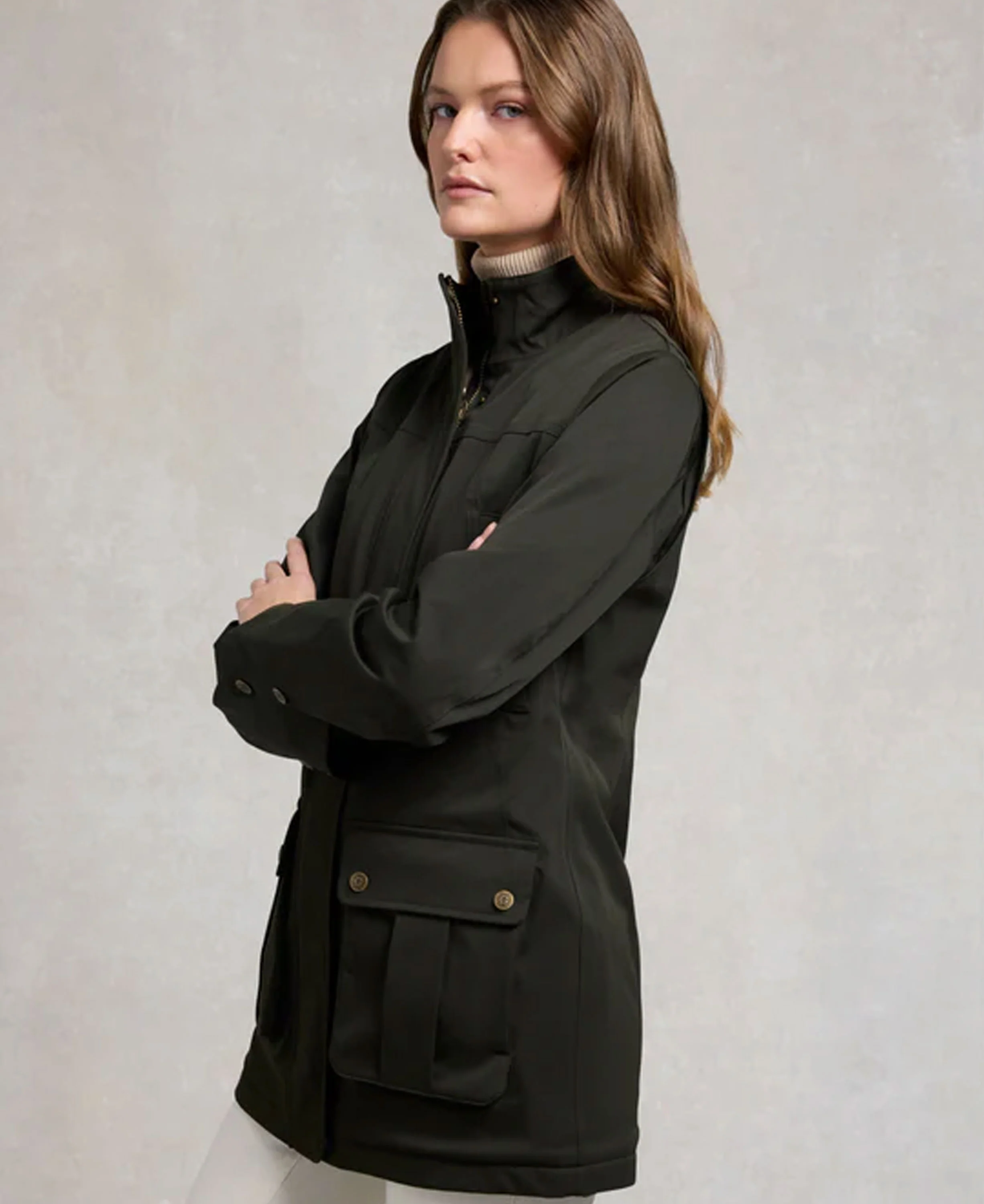 Bramwell Country Coat - Khaki - Image 4