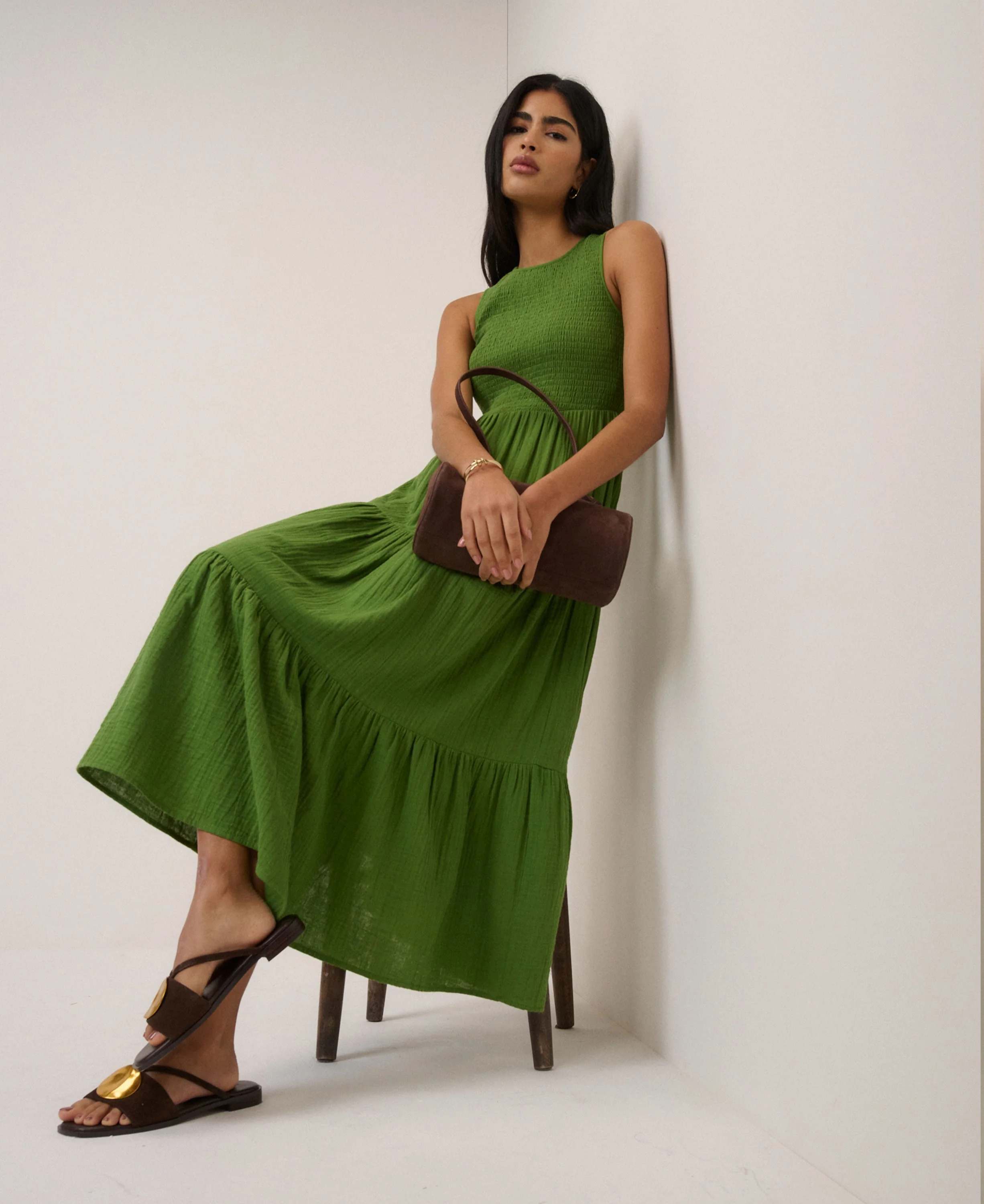 Charlie Midaxi Dress - Green - Image 5