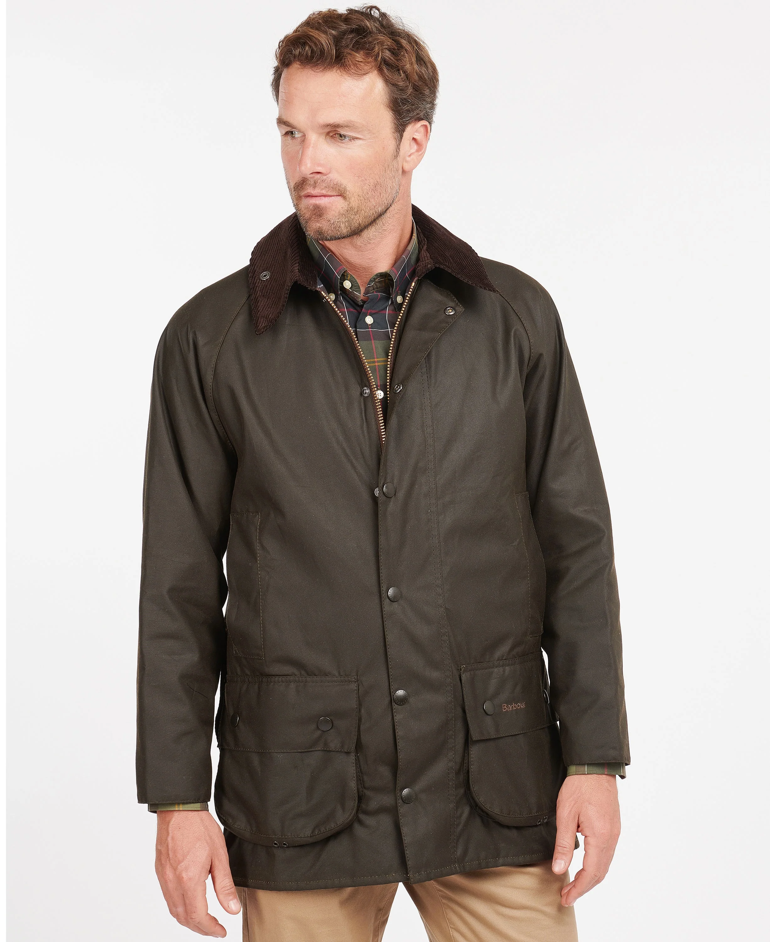 Classic Beaufort Wax Jacket - Olive - Image 2