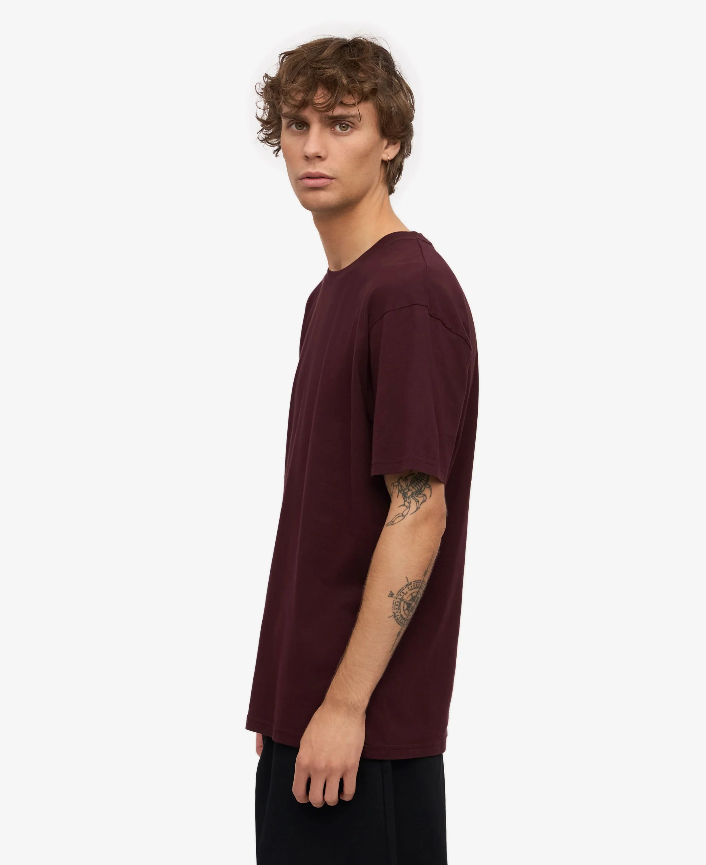 Classic Organic Tee - Oxblood Red - Image 3