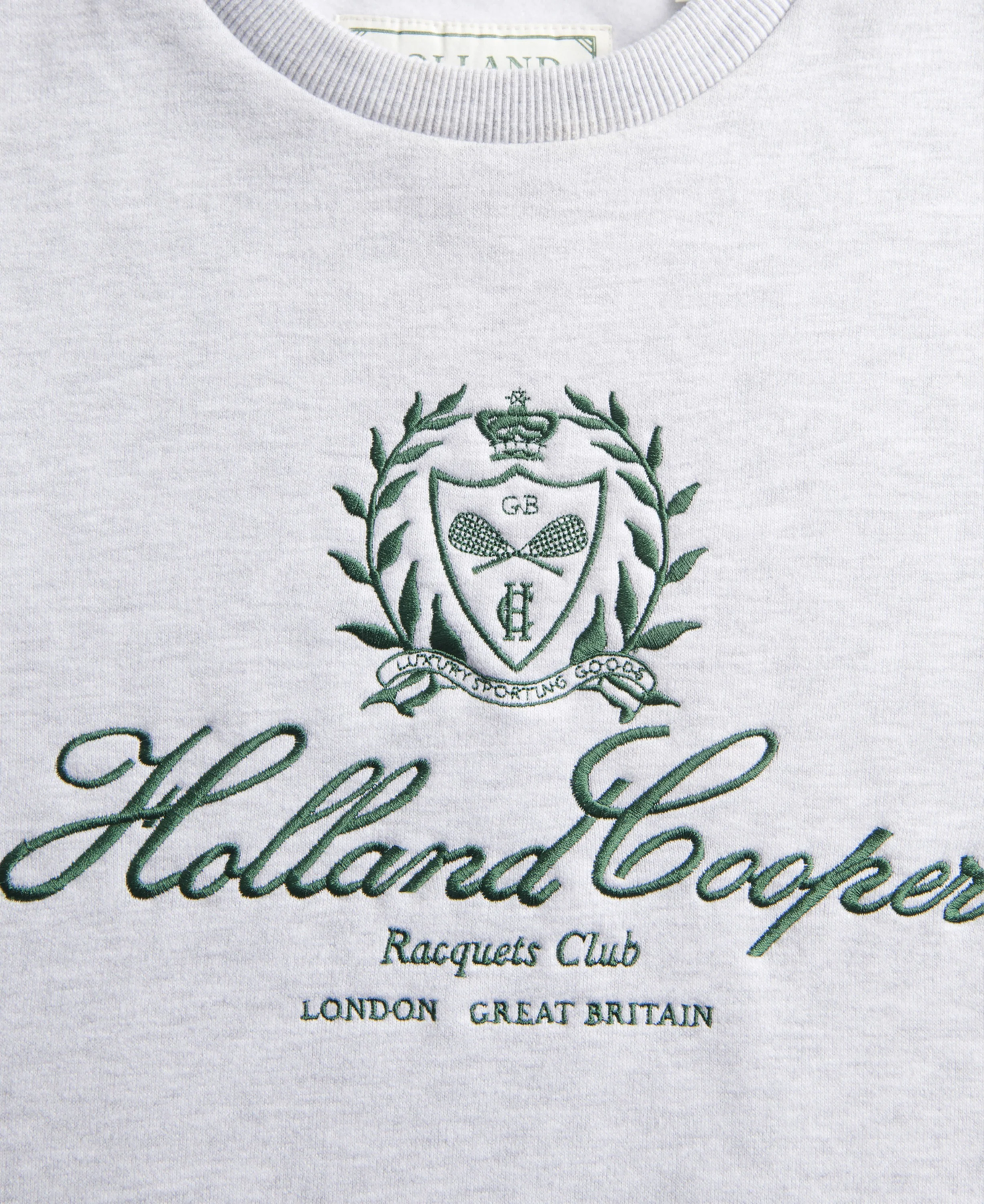 Collegiate Crew Neck Sweat - Ice Marl - Image 5