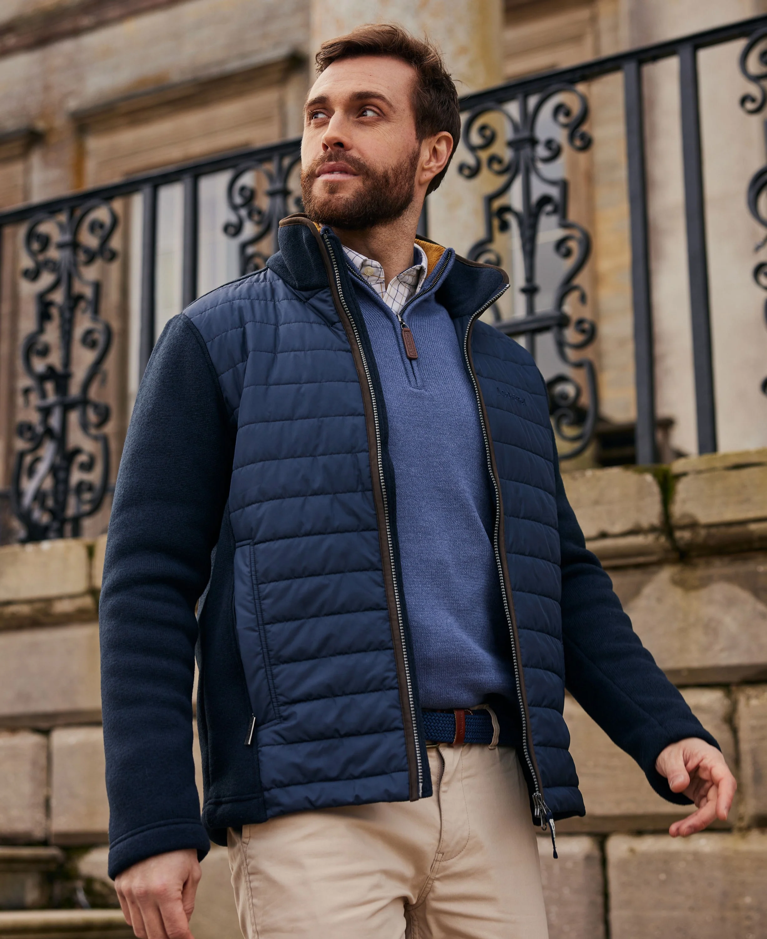 Cottesmore Hybrid Jacket - Petrol Blue - Image 5