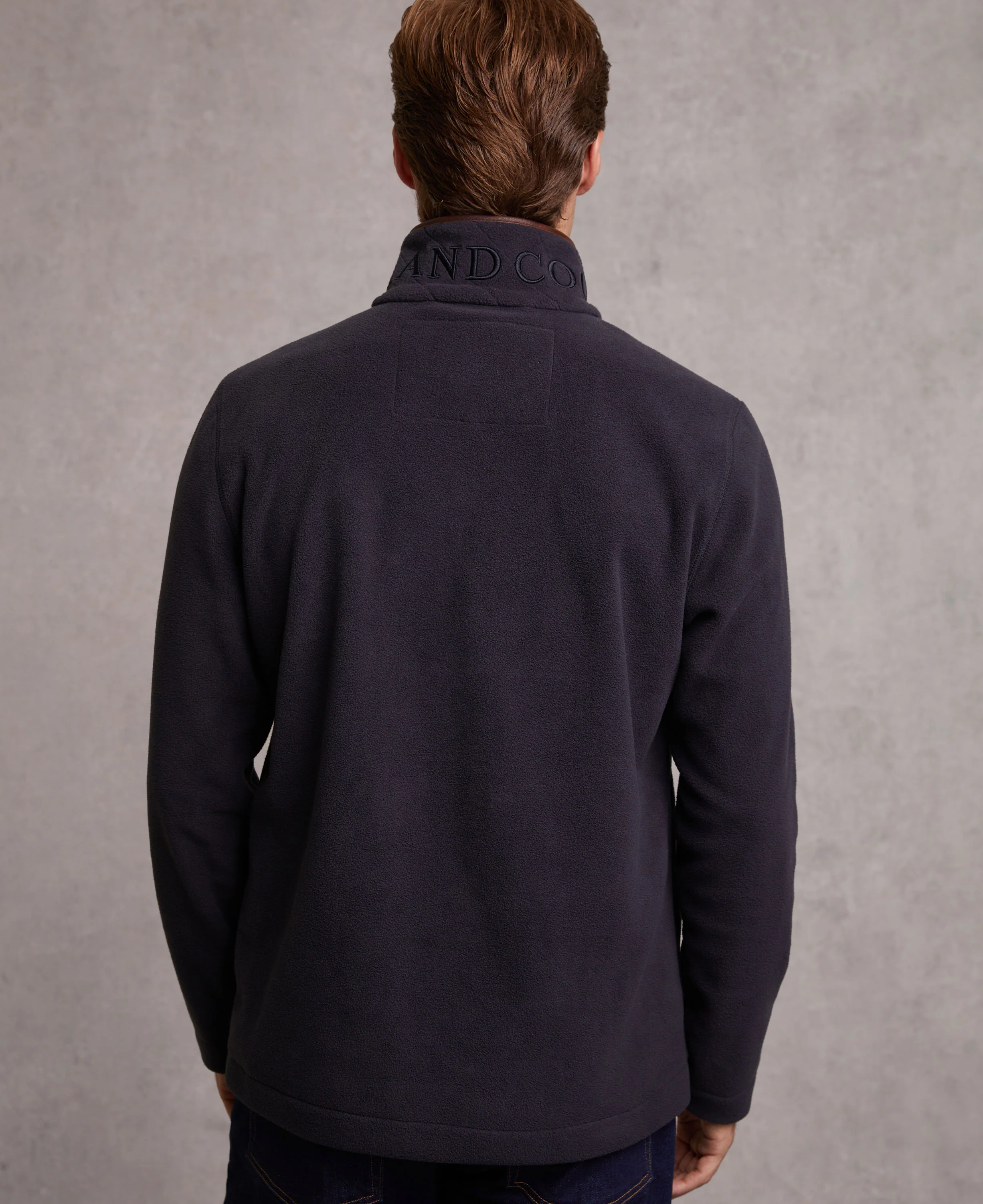 Men's Country Fleece Quarter Zip - Ink Navy - Image 4