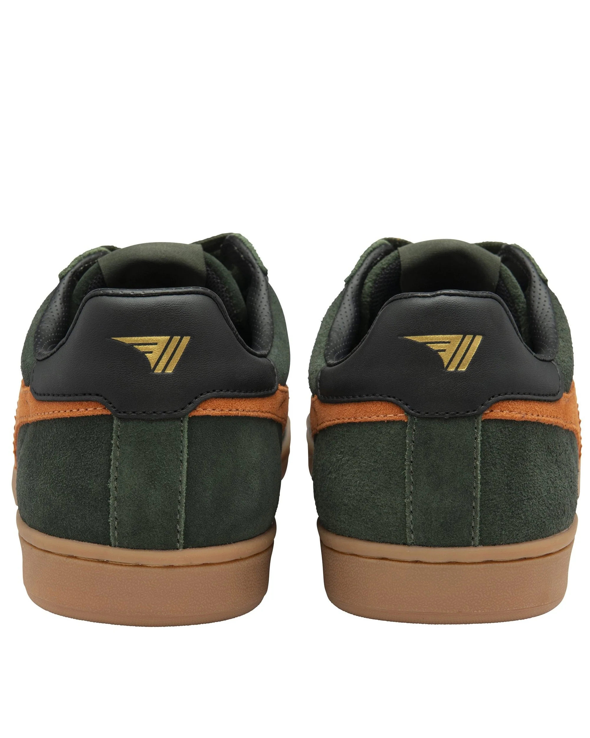 Equipe II Suede Trainer - Dark Khaki/Moody Orange/Black - Image 3
