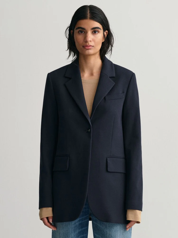 Jersey Blazer - Evening Blue - Image 2