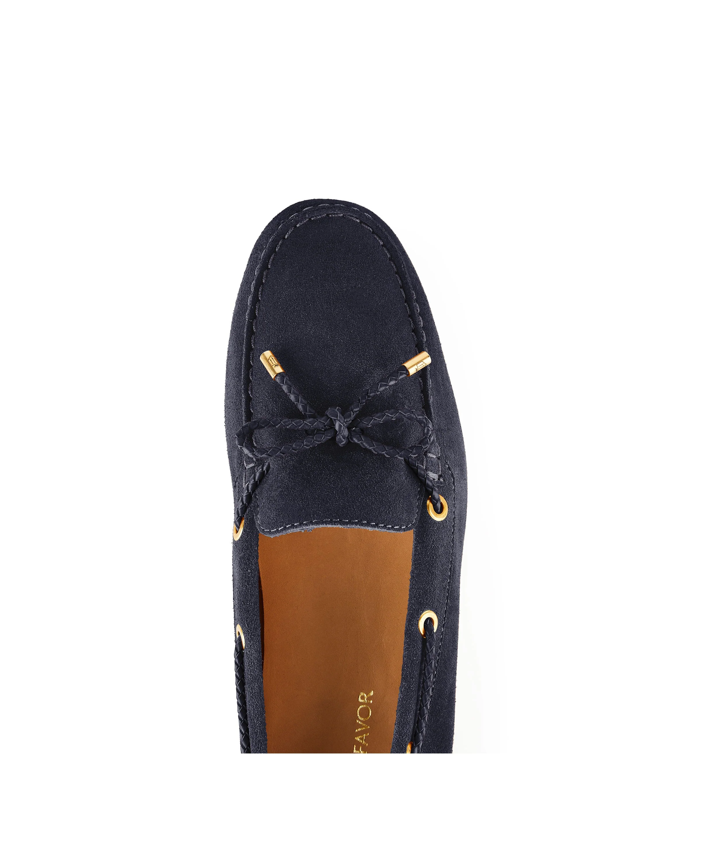Henley Suede Driving Shoe - Navy - Image 5