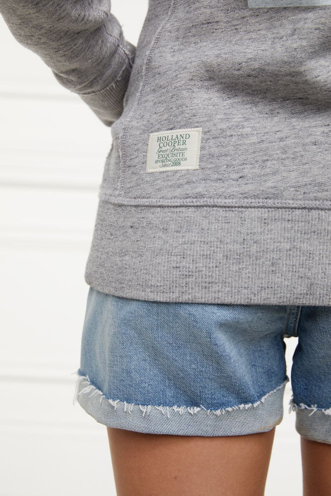 Racquets Hoodie - Grey Marl - Image 7