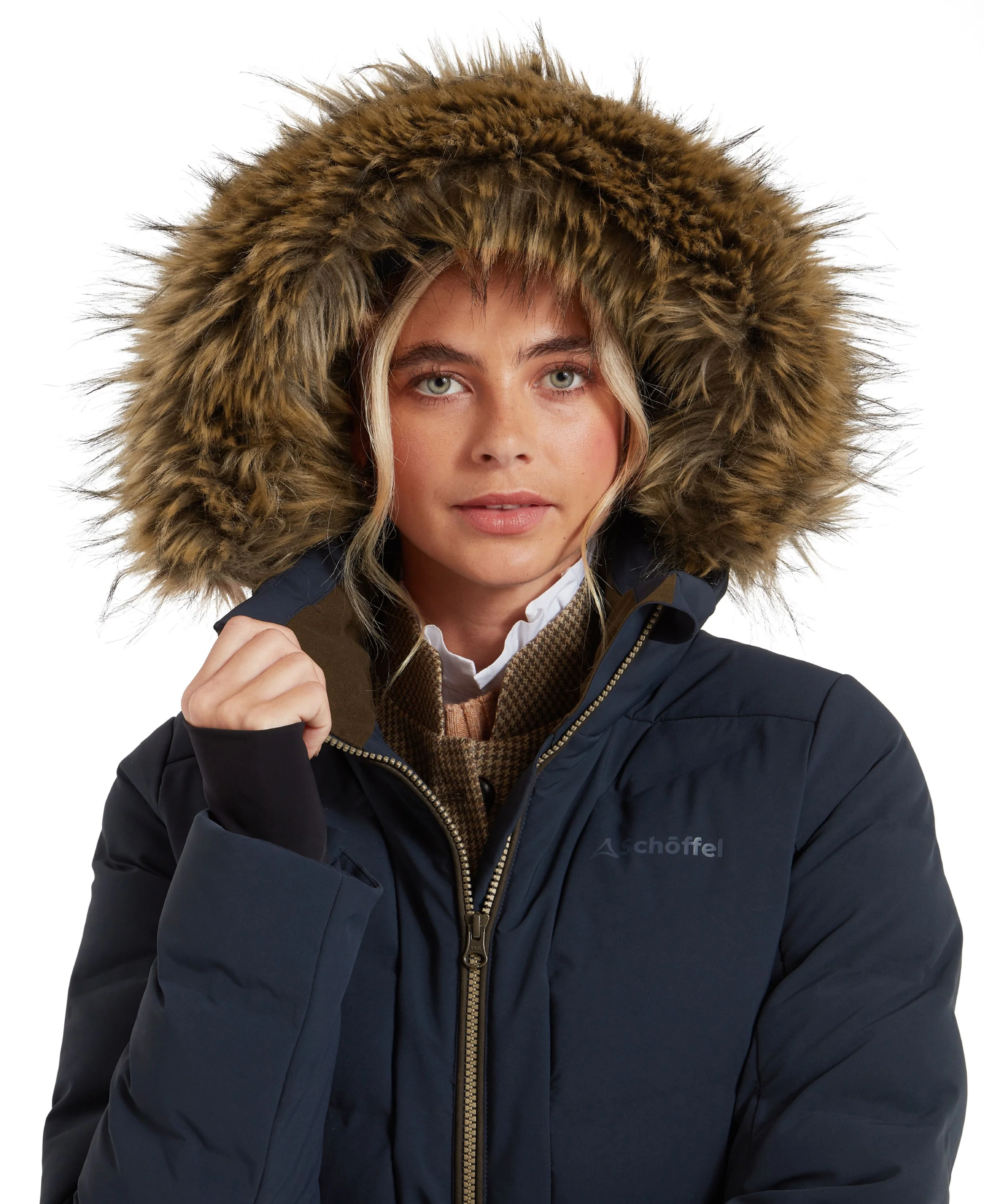 Hurlingham Waterproof Down Coat - Carbon Navy - Image 6