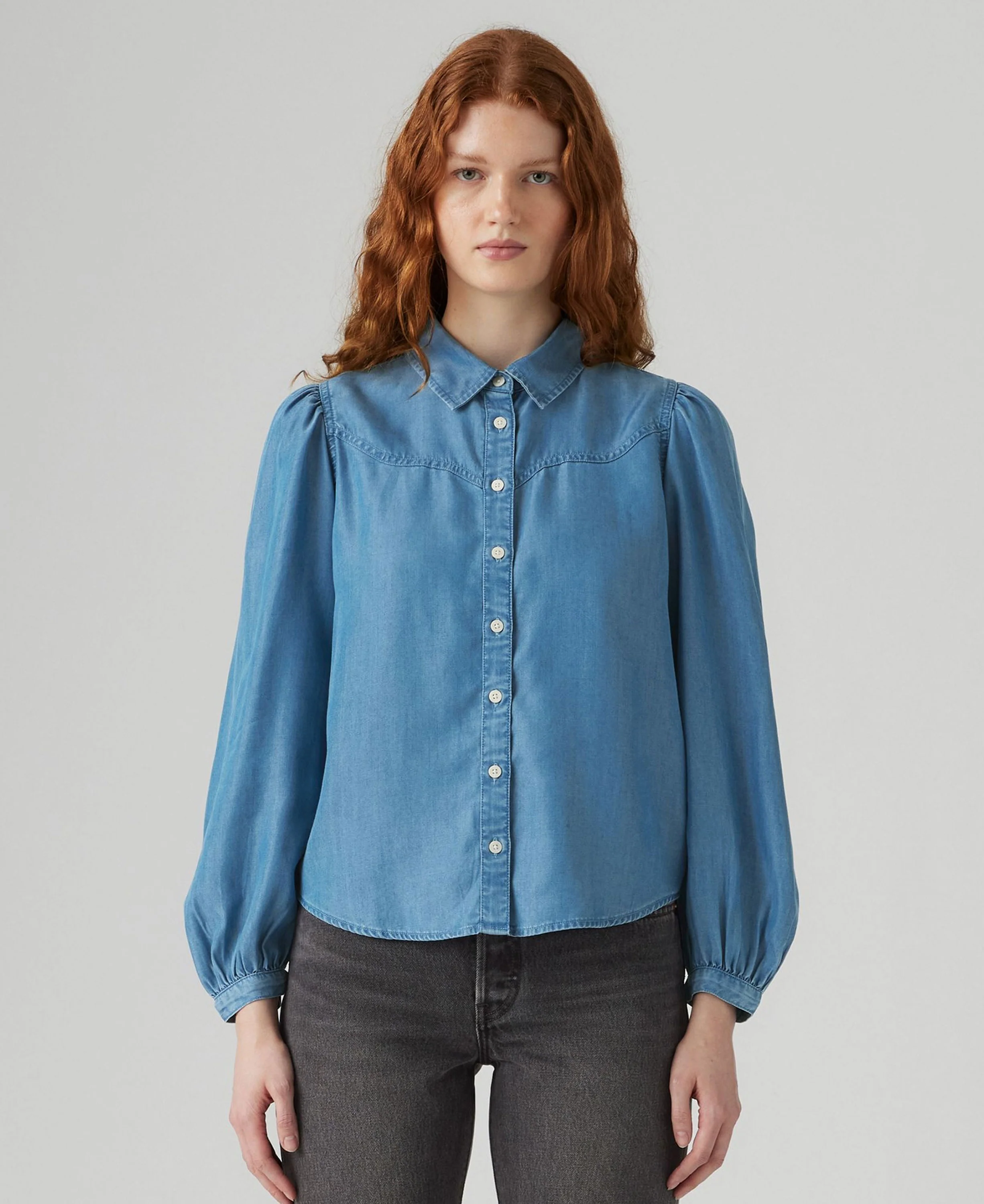 Journey Western Shirt - Med Indigo - Image 2