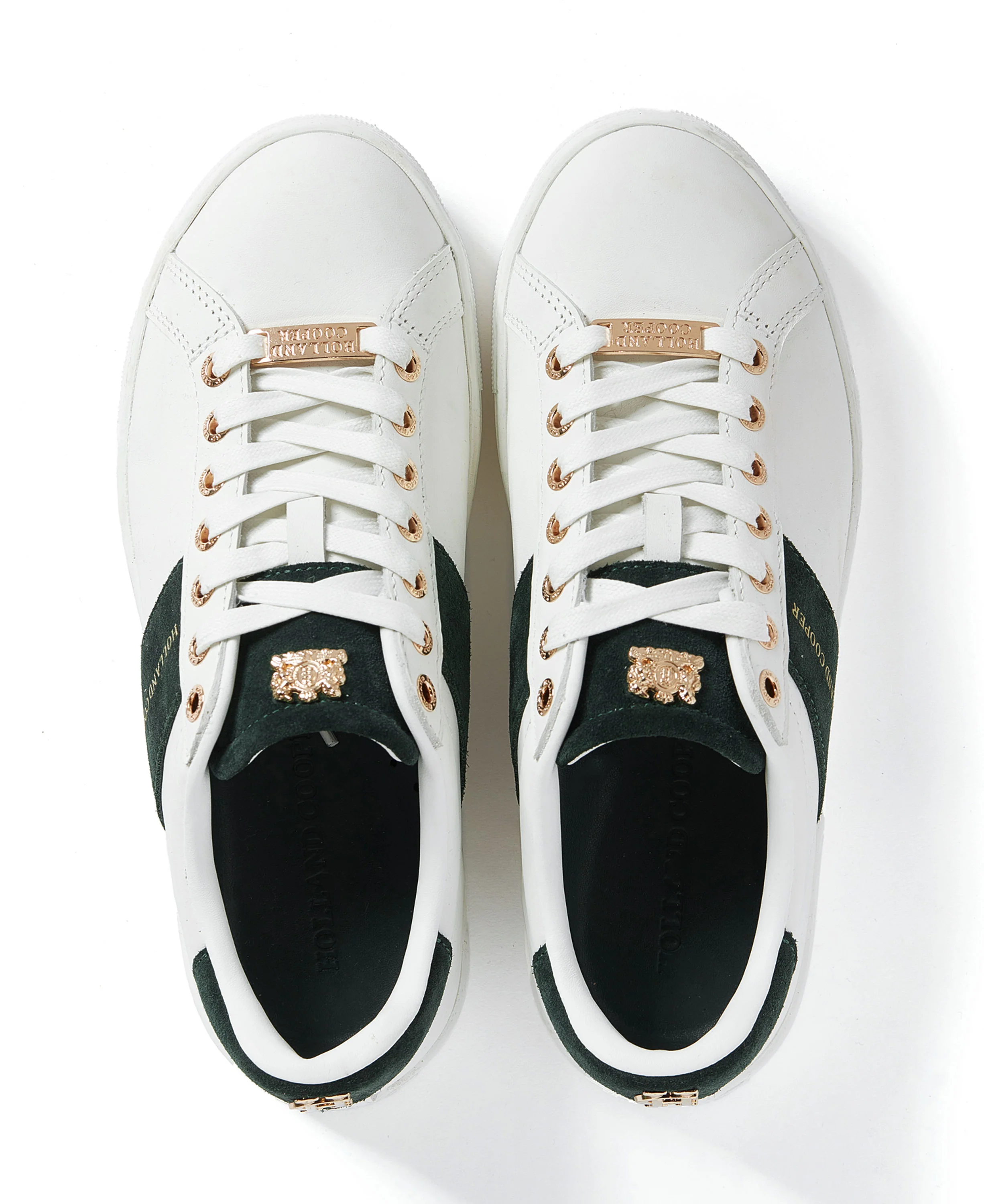 Knightsbridge Court Trainer - White/Racing Green - Image 8