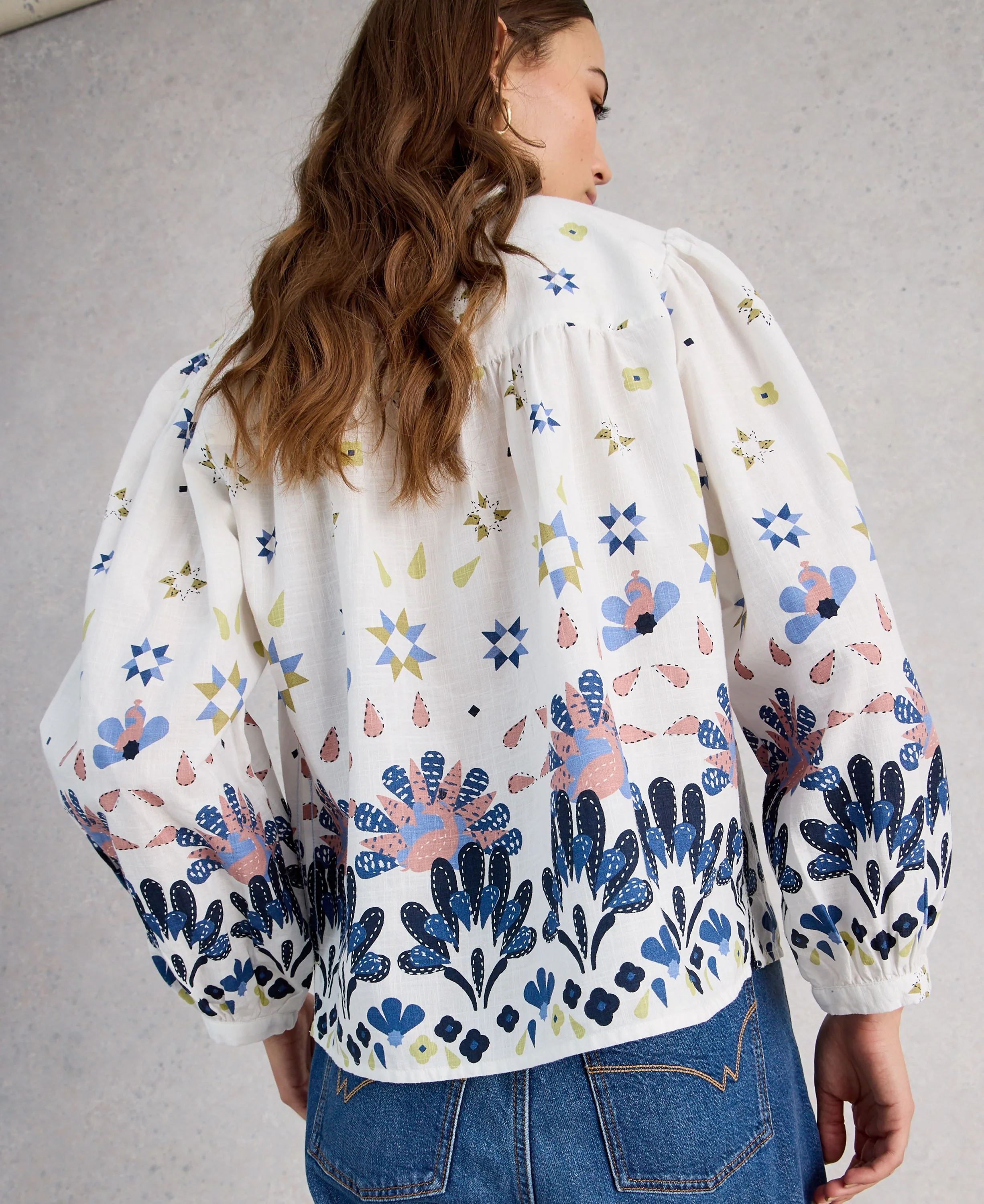 Lana Top - Ivory Multi - Image 3