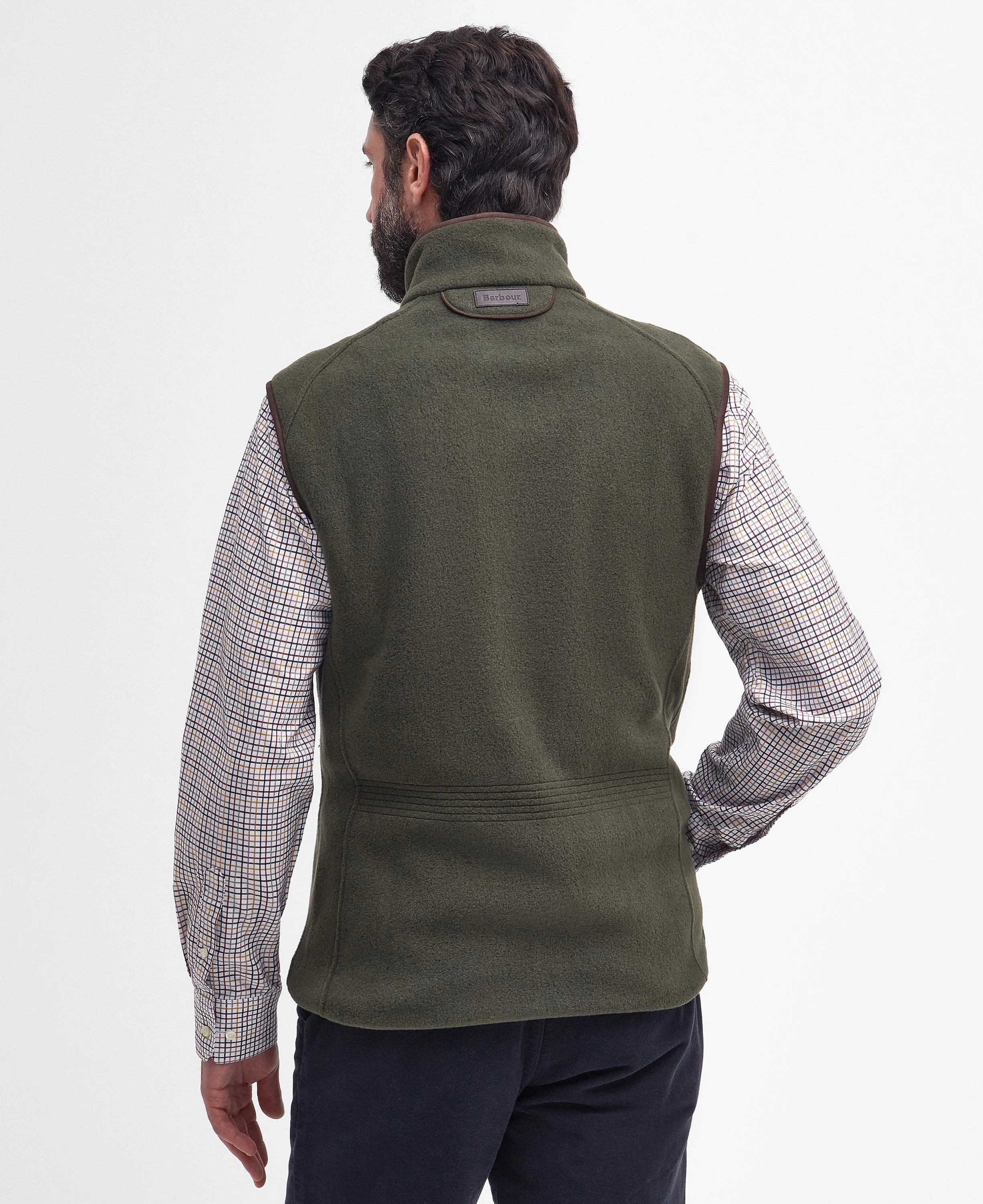 Langdale Fleece Gilet - Olive - Image 4