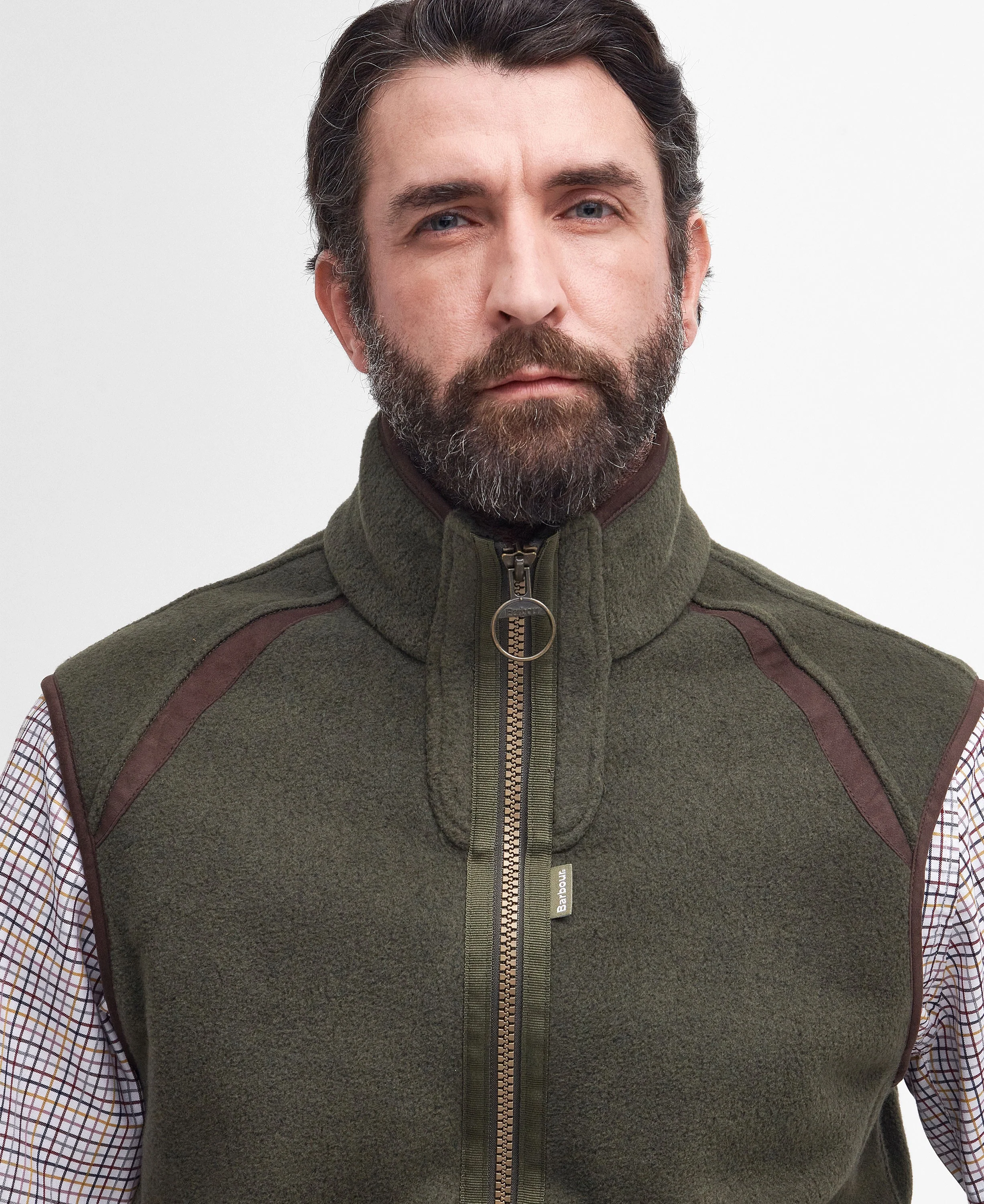 Langdale Fleece Gilet - Olive - Image 5