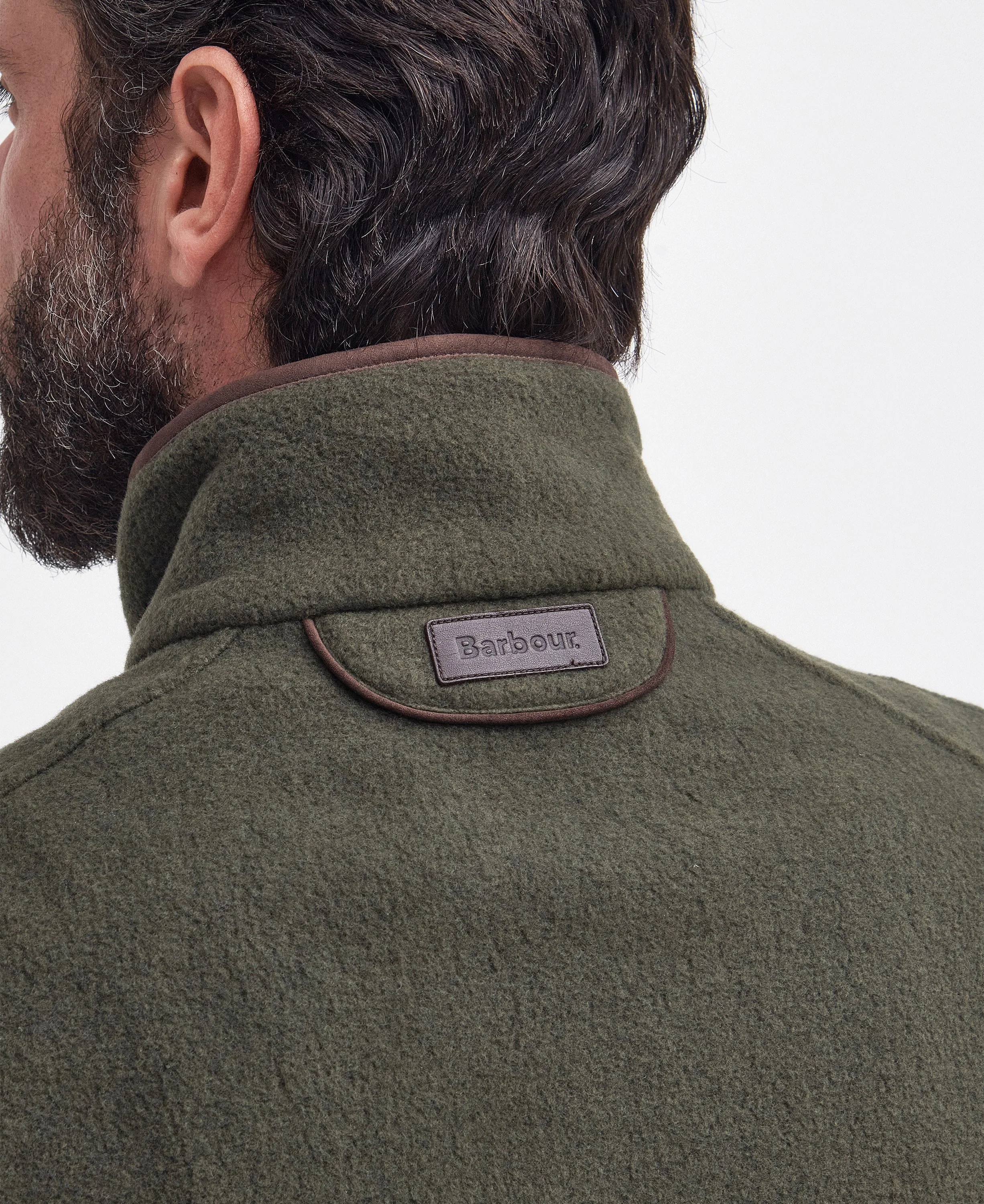Langdale Fleece Gilet - Olive - Image 8