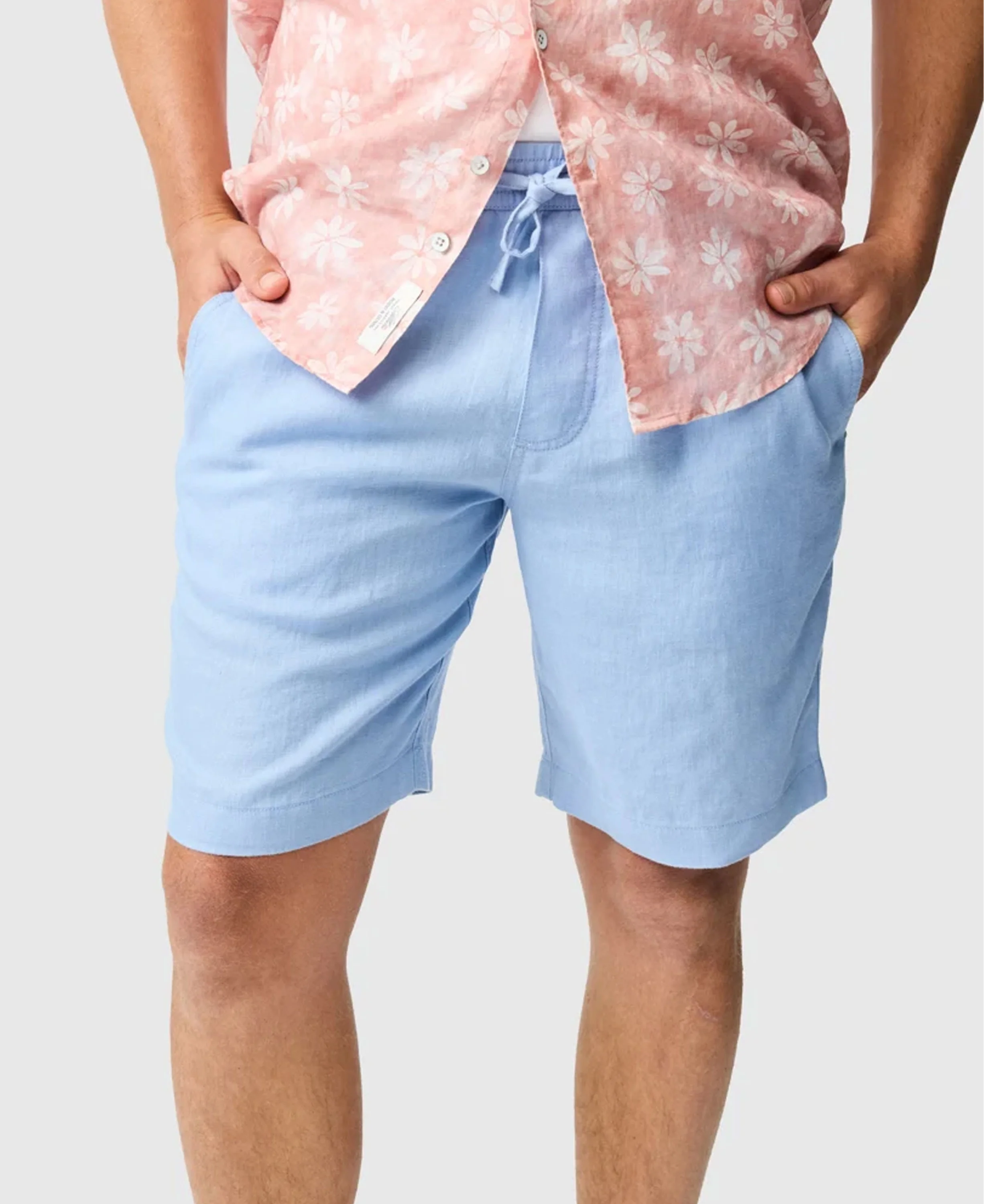 Linen 9" Resort Short - Chambray - Image 3