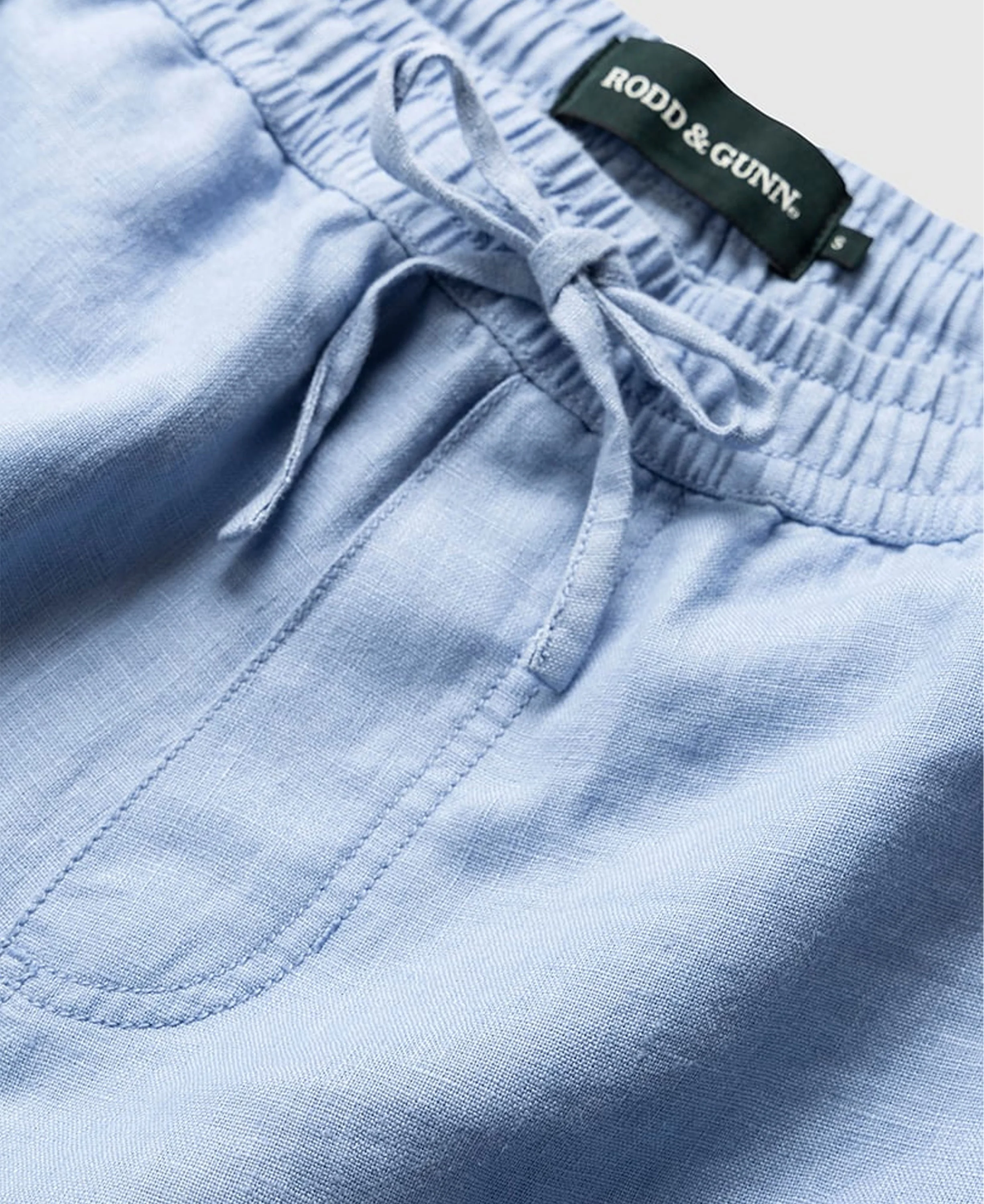 Linen 9" Resort Short - Chambray - Image 5