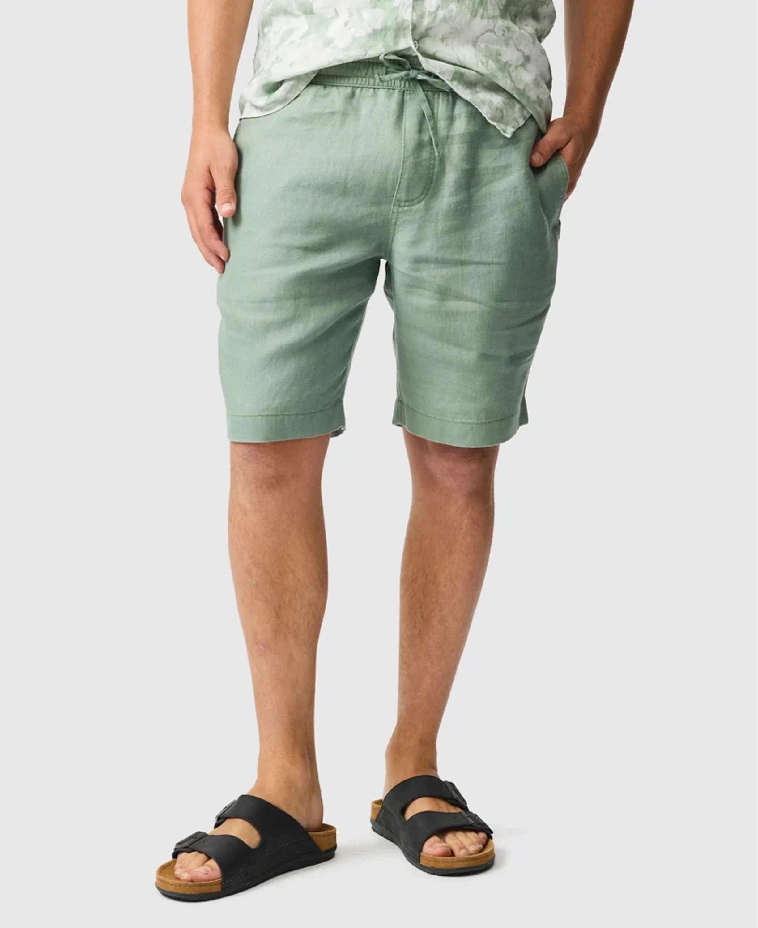 Linen 9" Resort Short - Hunter - Image 2