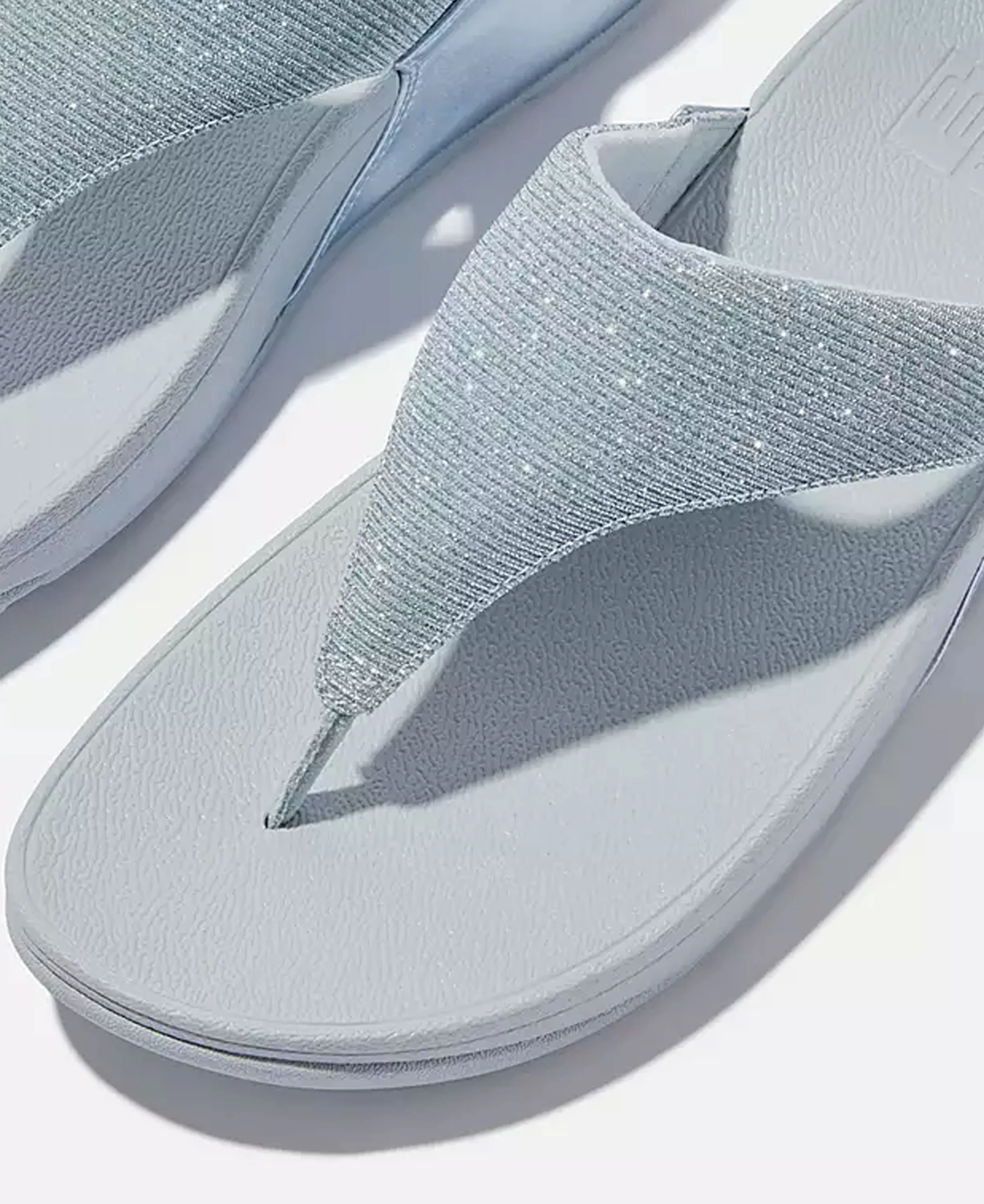 Lulu Shimmerlux Toe-Post Sandals - Quiet Blue - Image 3