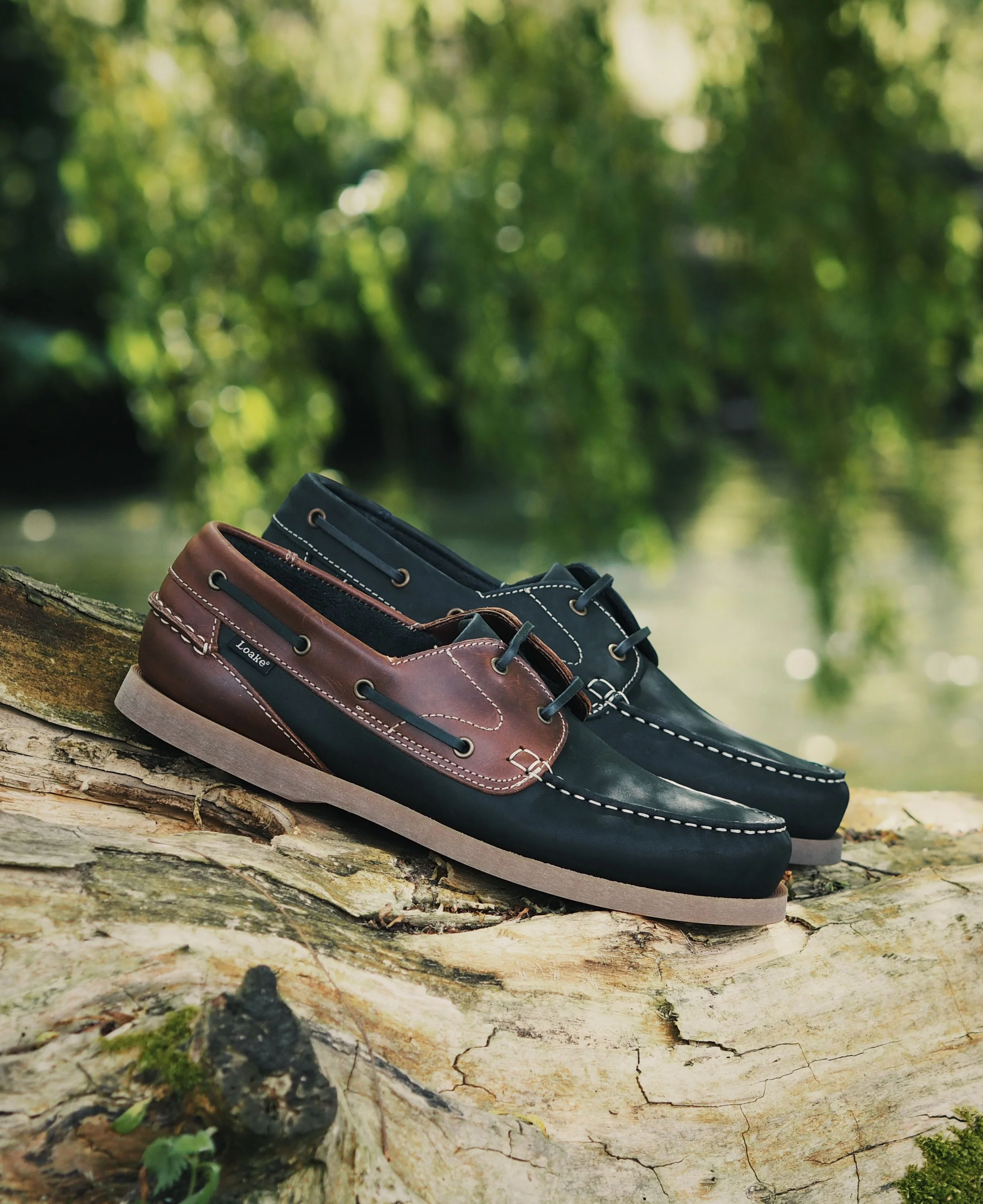 Lymington Deck Shoe - Navy Nubuck/Brown - Image 4