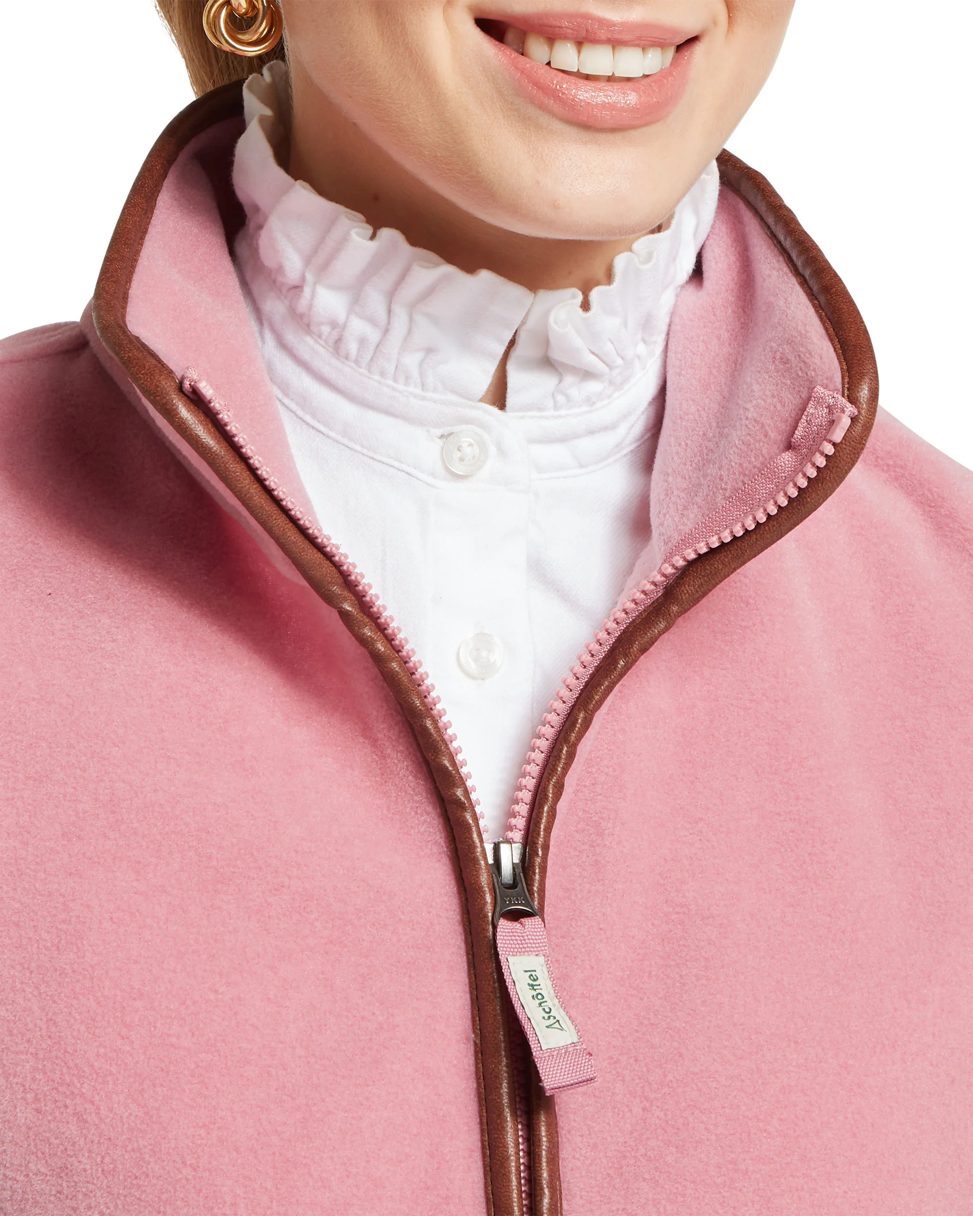 Lyndon II Fleece Gilet - Antique Rose - Image 5