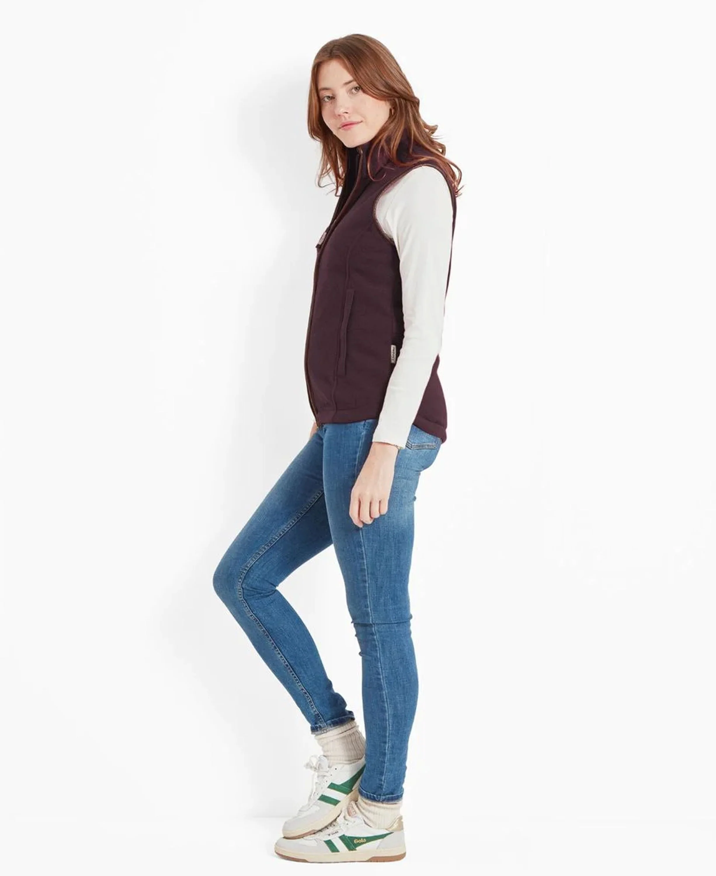 Lyndon II Fleece Gilet - Port - Image 3