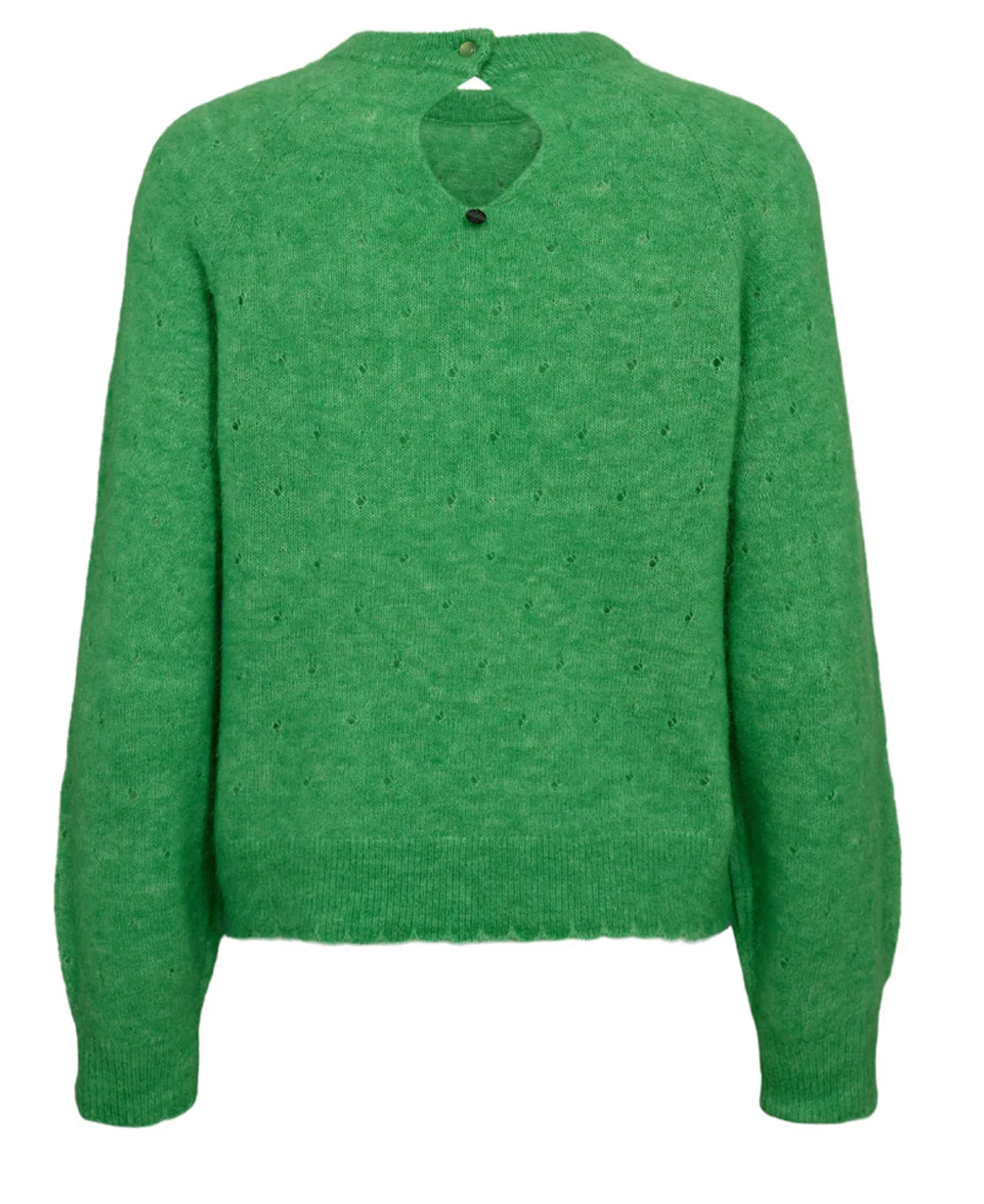 Nurietto Pointelle Pullover - Vibrant Green - Image 2