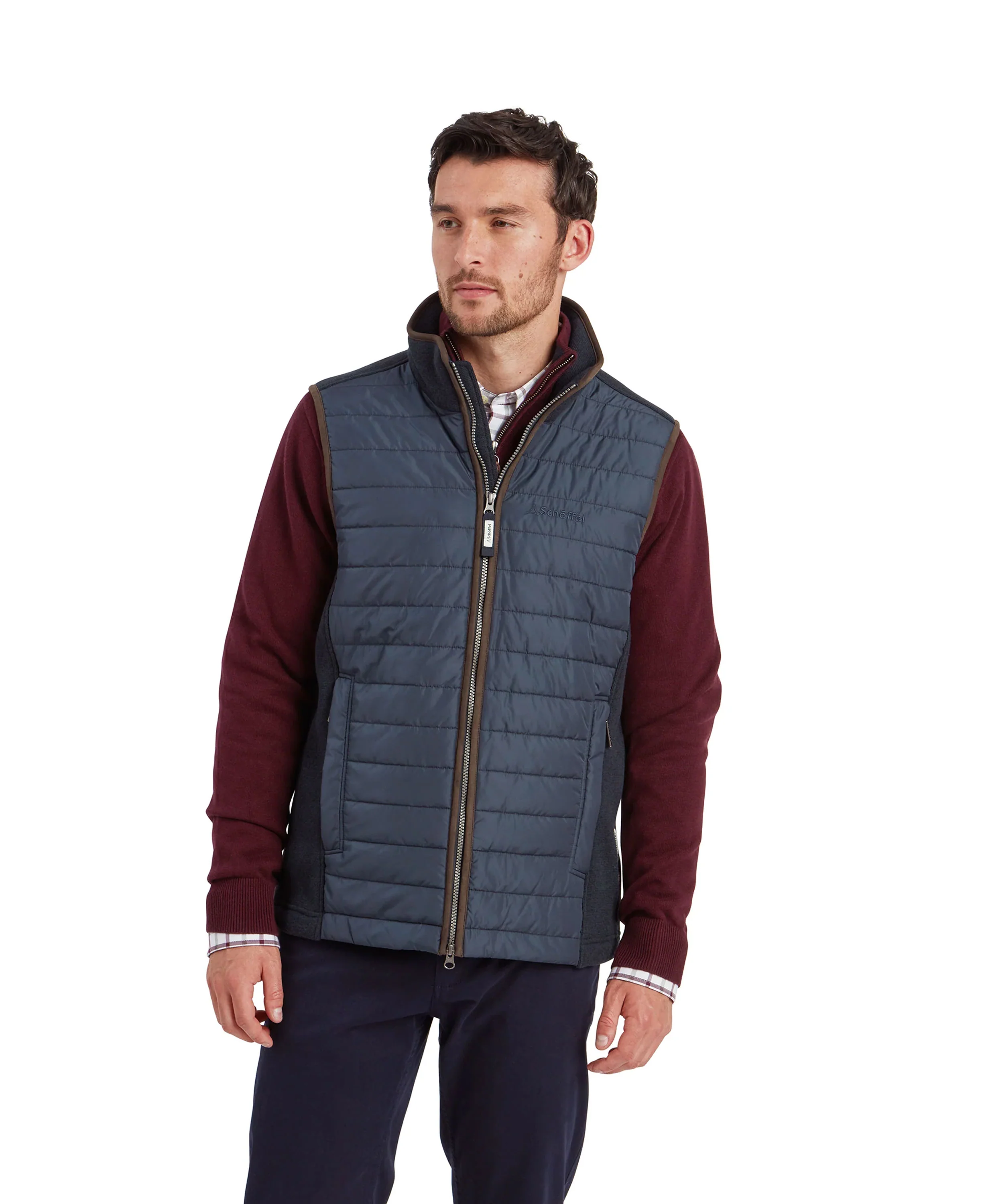 Oakham Hybrid Gilet - Petrol Blue - Image 2