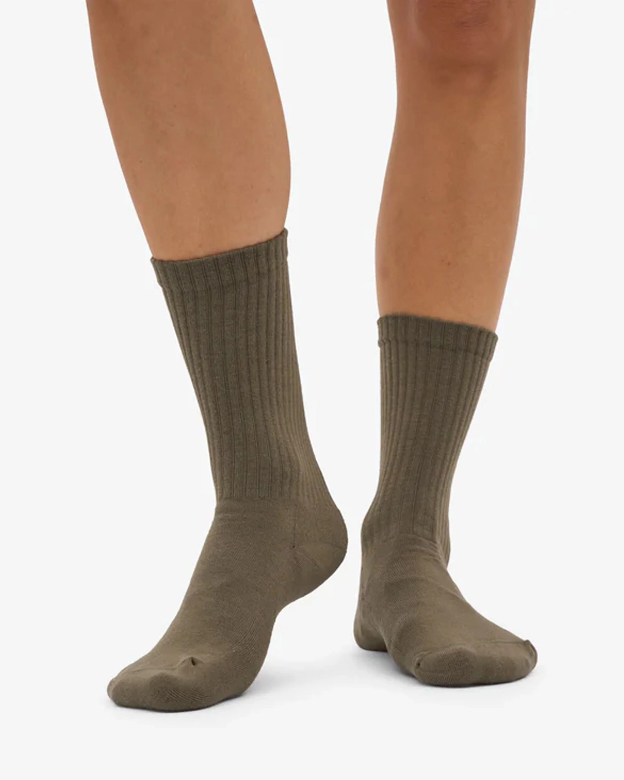 Organic Active Sock - Dusty Olive - Image 2