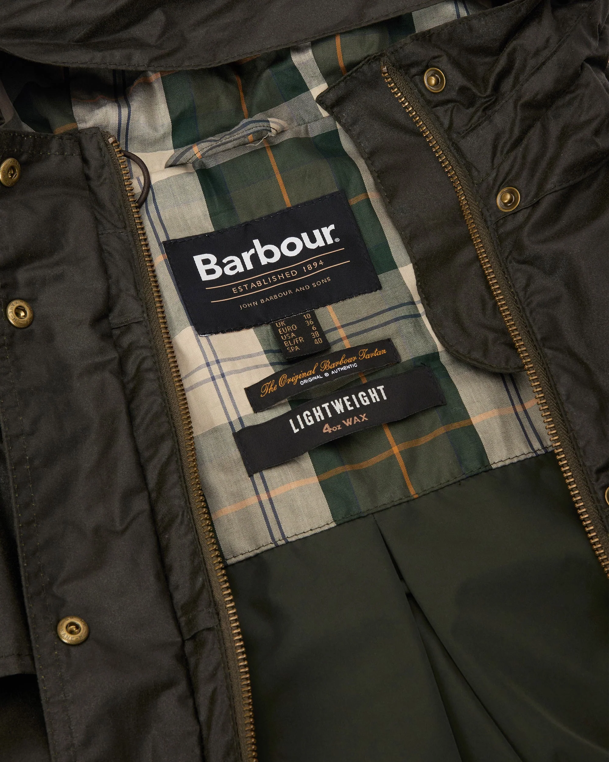 Ornella Wax Jacket - Archive Olive/Ancient - Image 7