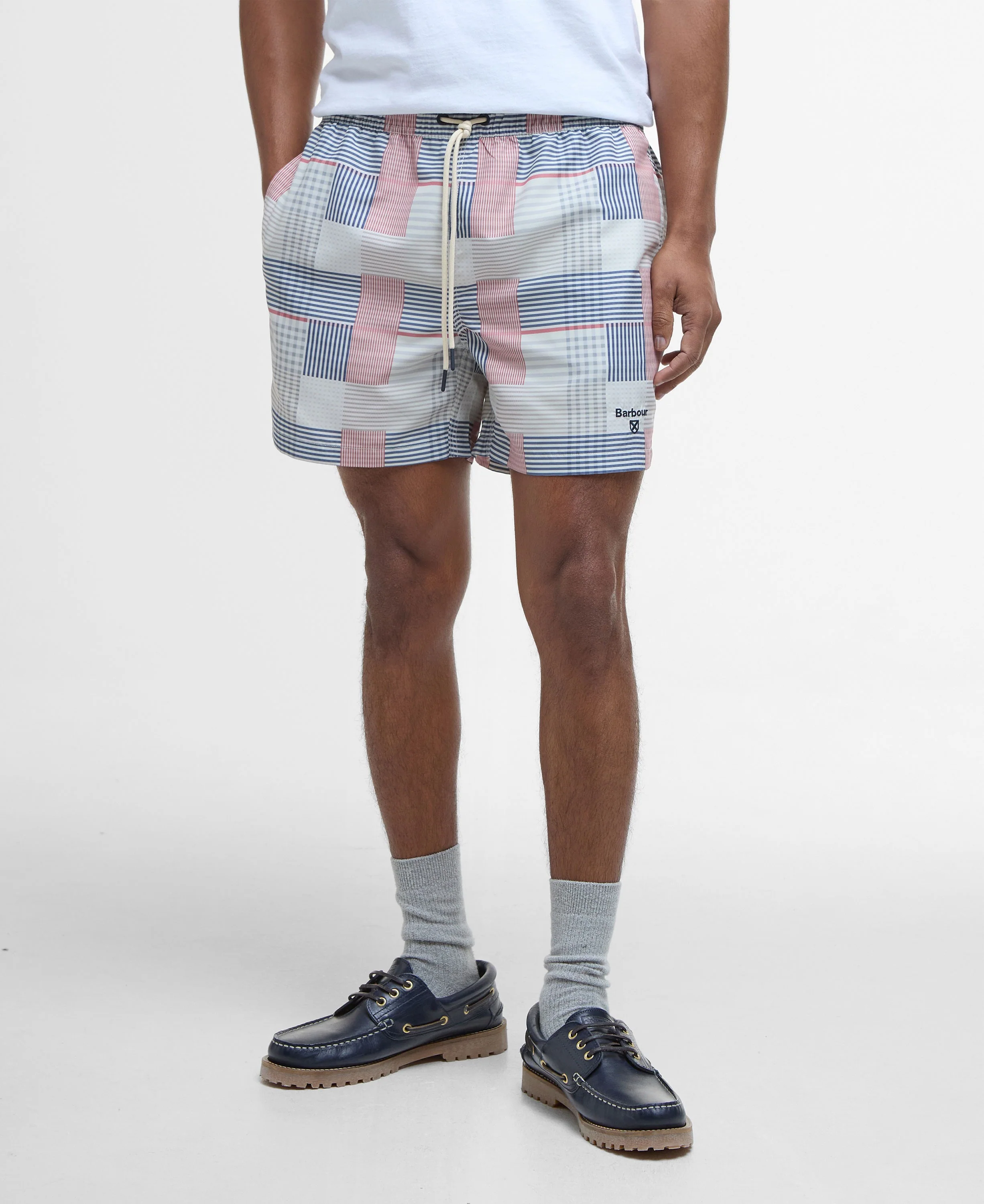 Patch Swim Shorts - Washed Stone - Image 3