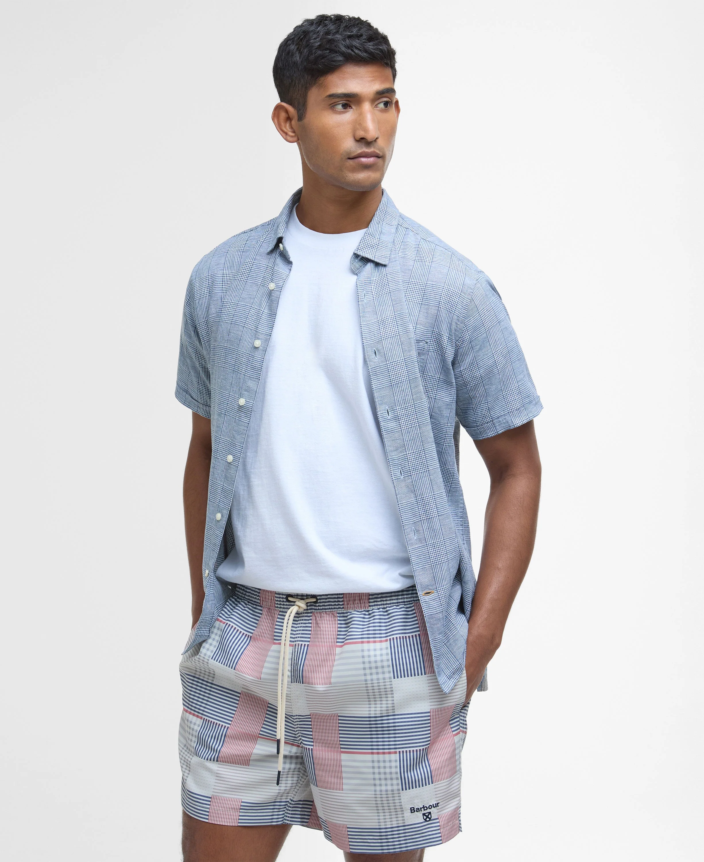 Patch Swim Shorts - Washed Stone - Image 6