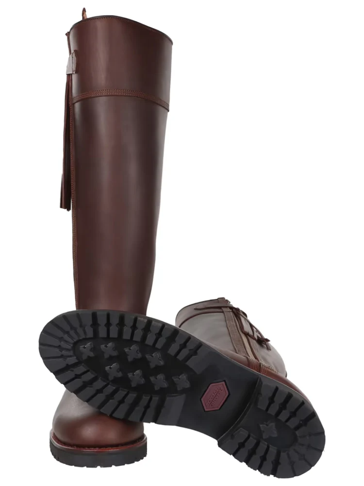 Long Tassel Boot Generous Fit - Conker - Image 5