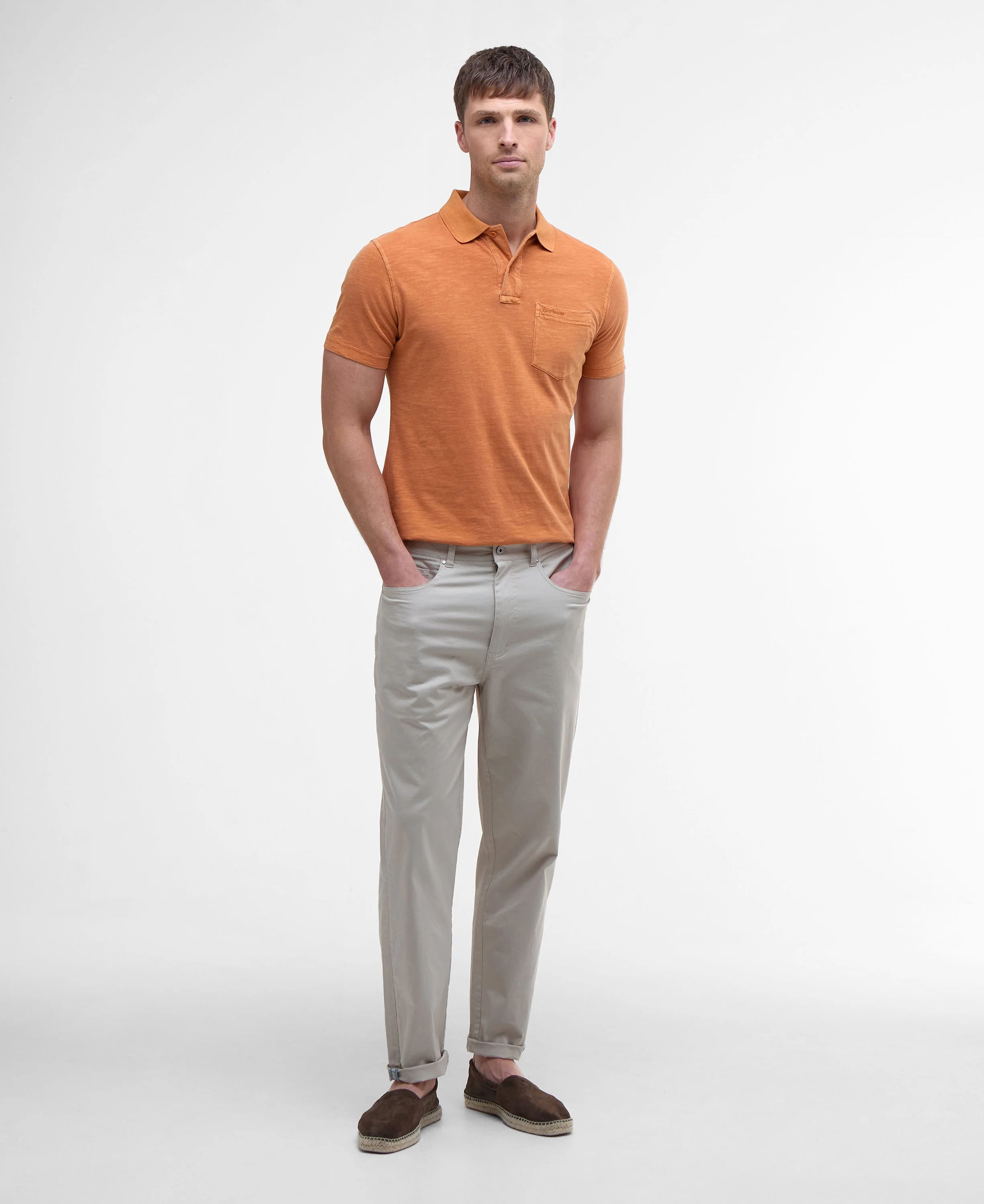 Pigment Dye Slub Polo Shirt - Sunset Haze - Image 3