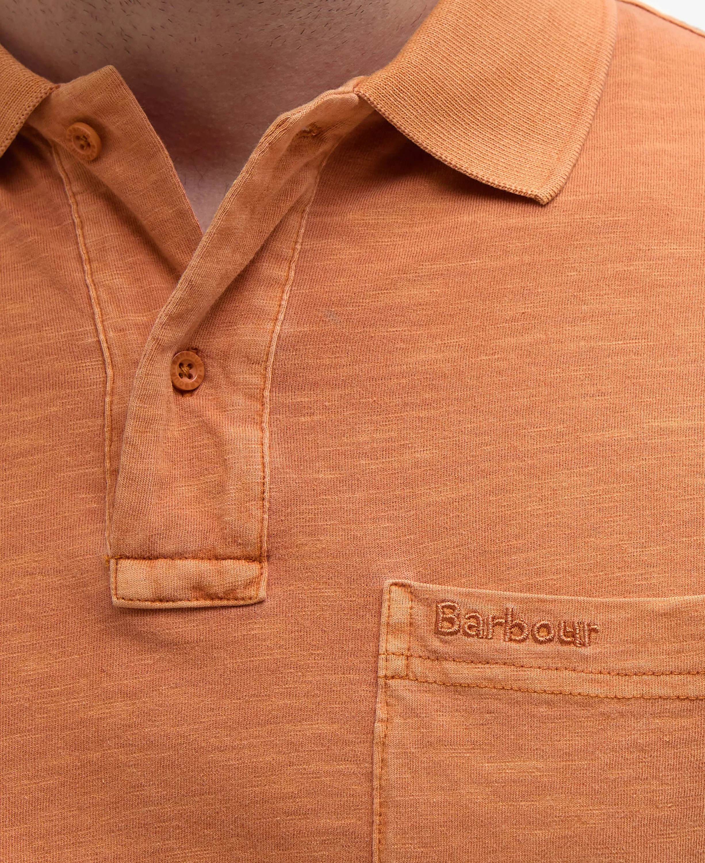 Pigment Dye Slub Polo Shirt - Sunset Haze - Image 6