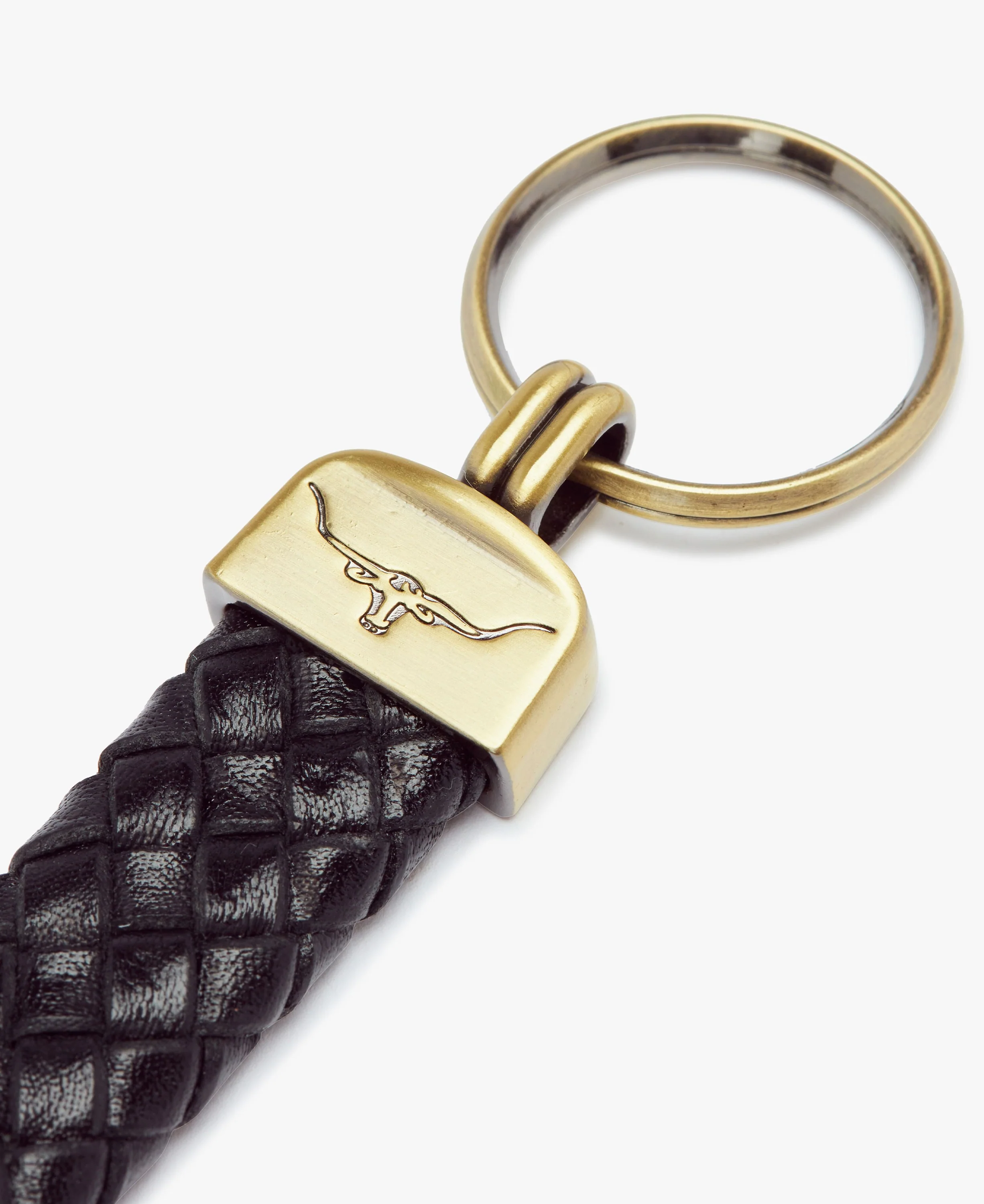 Plaited Key Ring - Brown - Image 3