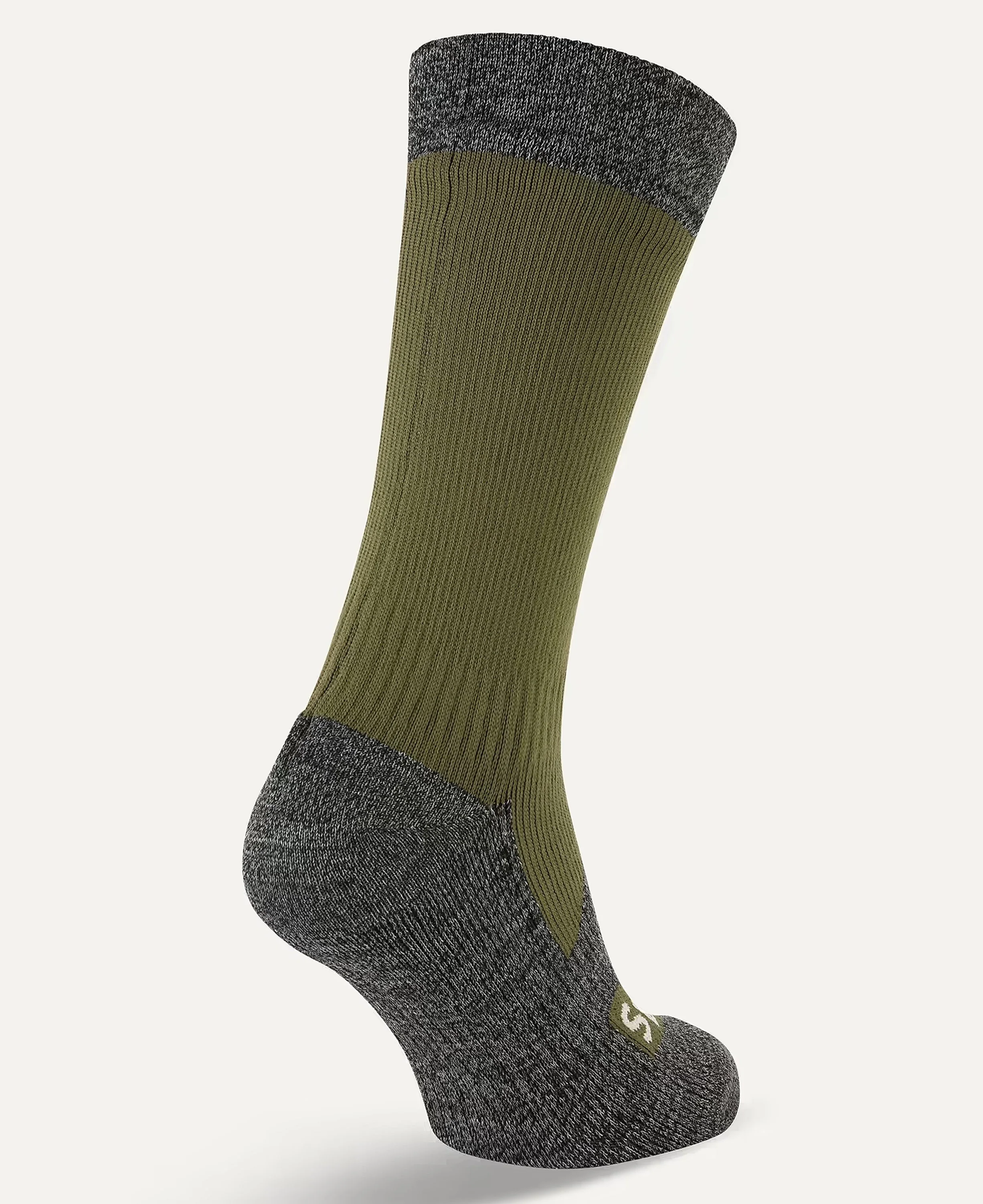 Raynham Waterproof Mid Length Sock - Olive - Image 2