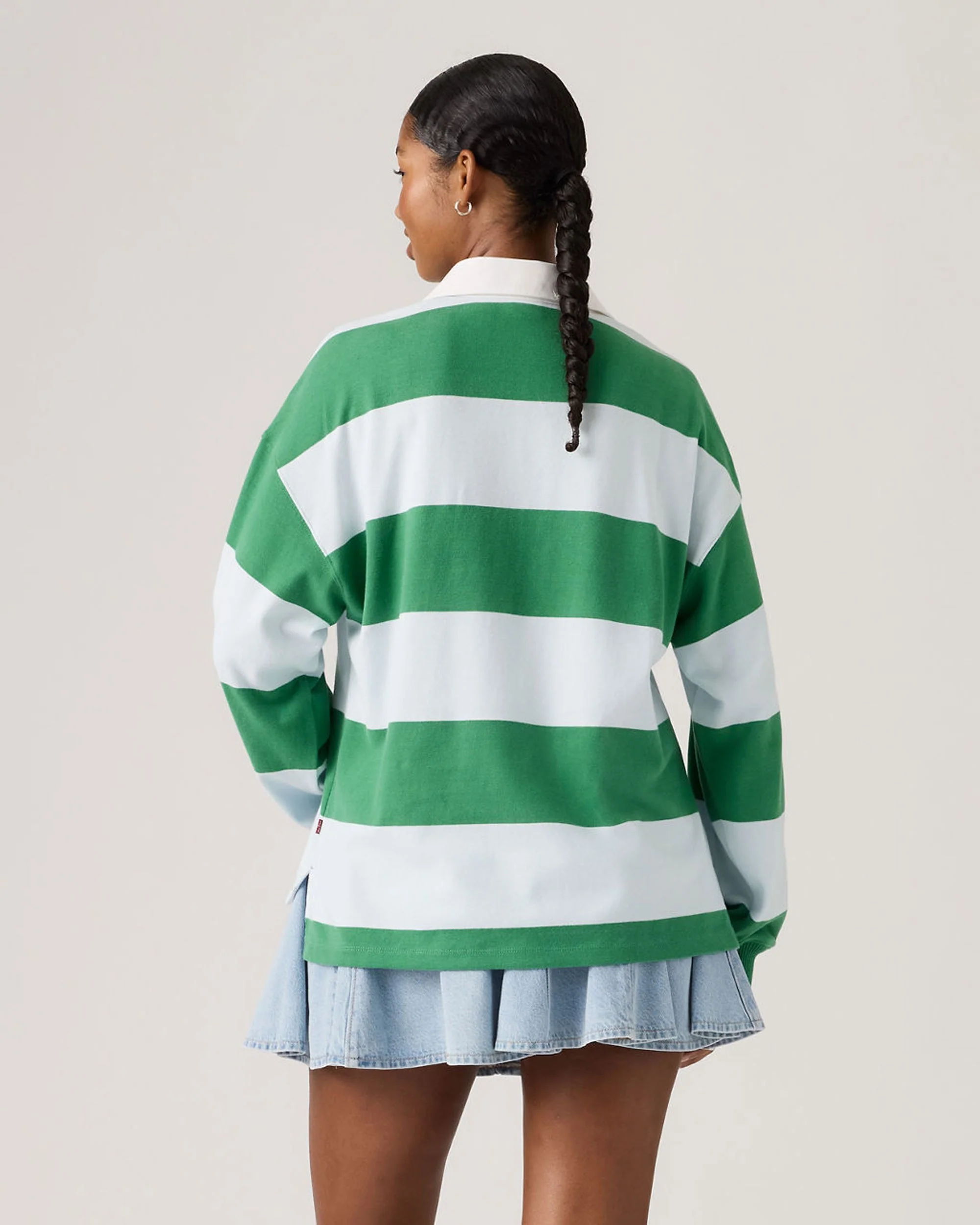 Reenie Rugby Long Sleeve Tee - Katie Stripe Country Air - Image 2