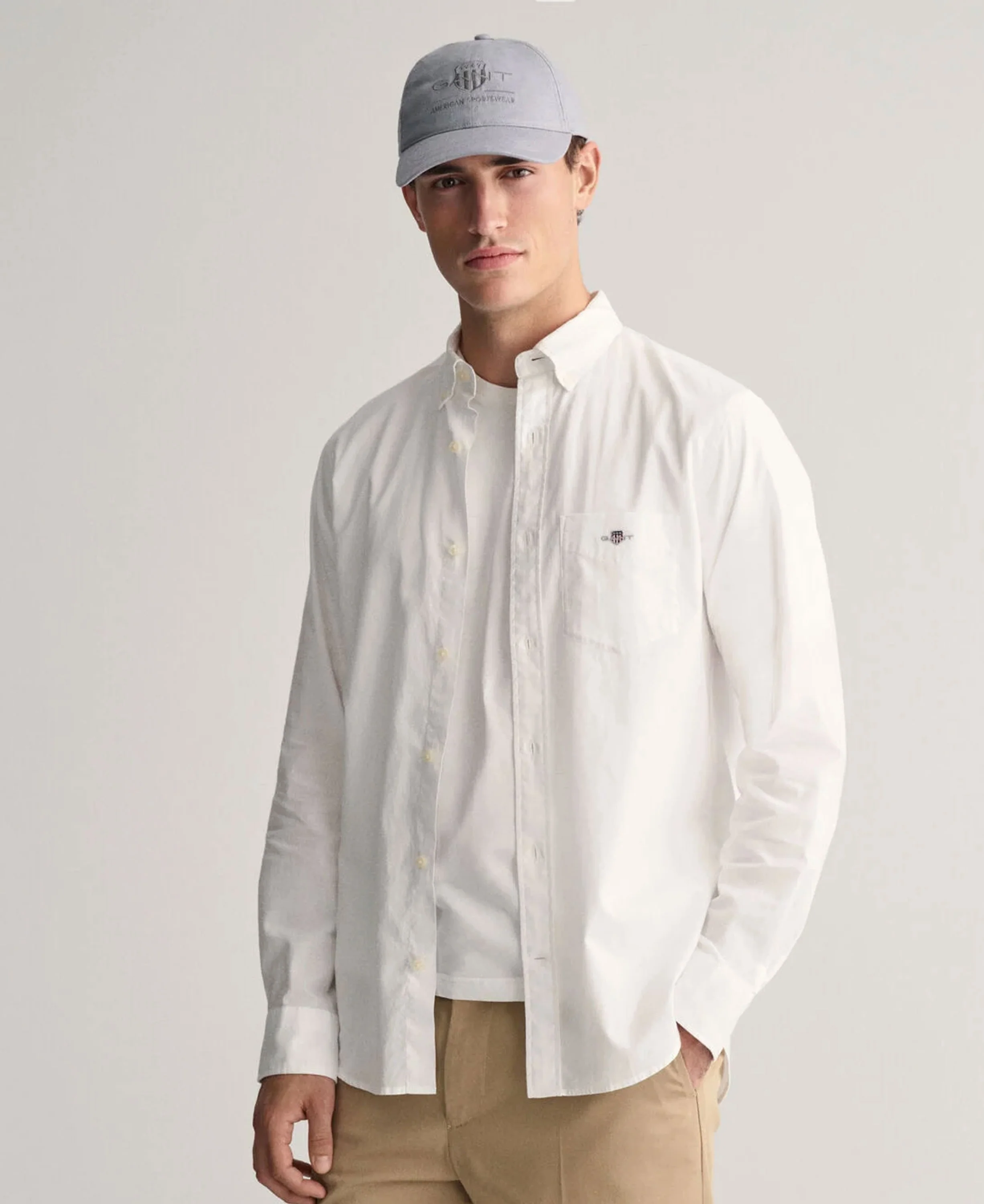 Regular Fit Cotton Linen Shirt - White - Image 2