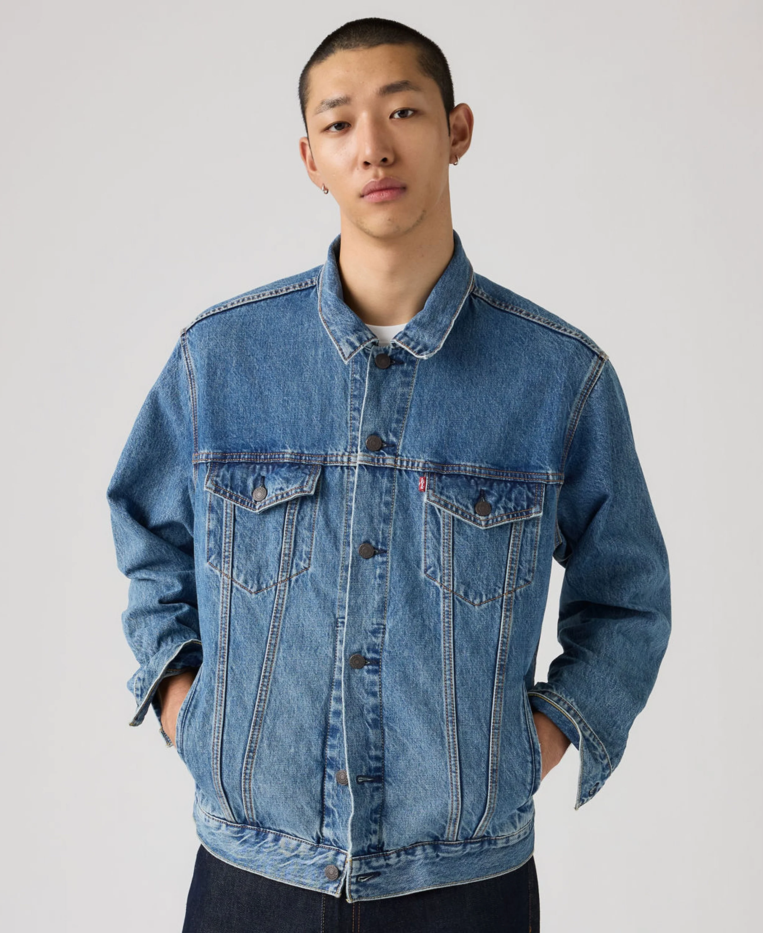 Relaxed Trucker Jacket - Washed Away - Image 4
