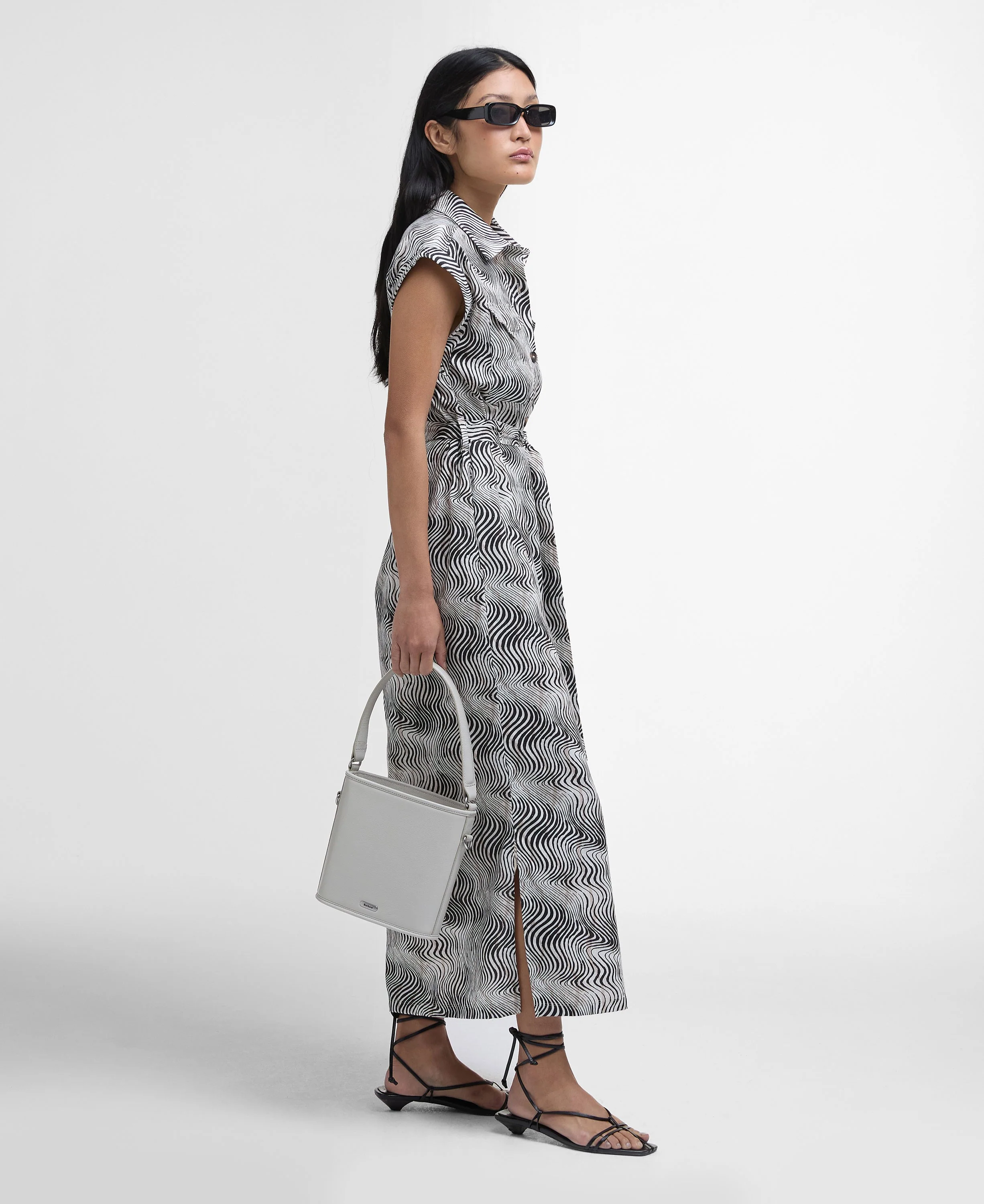 Romy Maxi Dress - Monochrome Print - Image 3