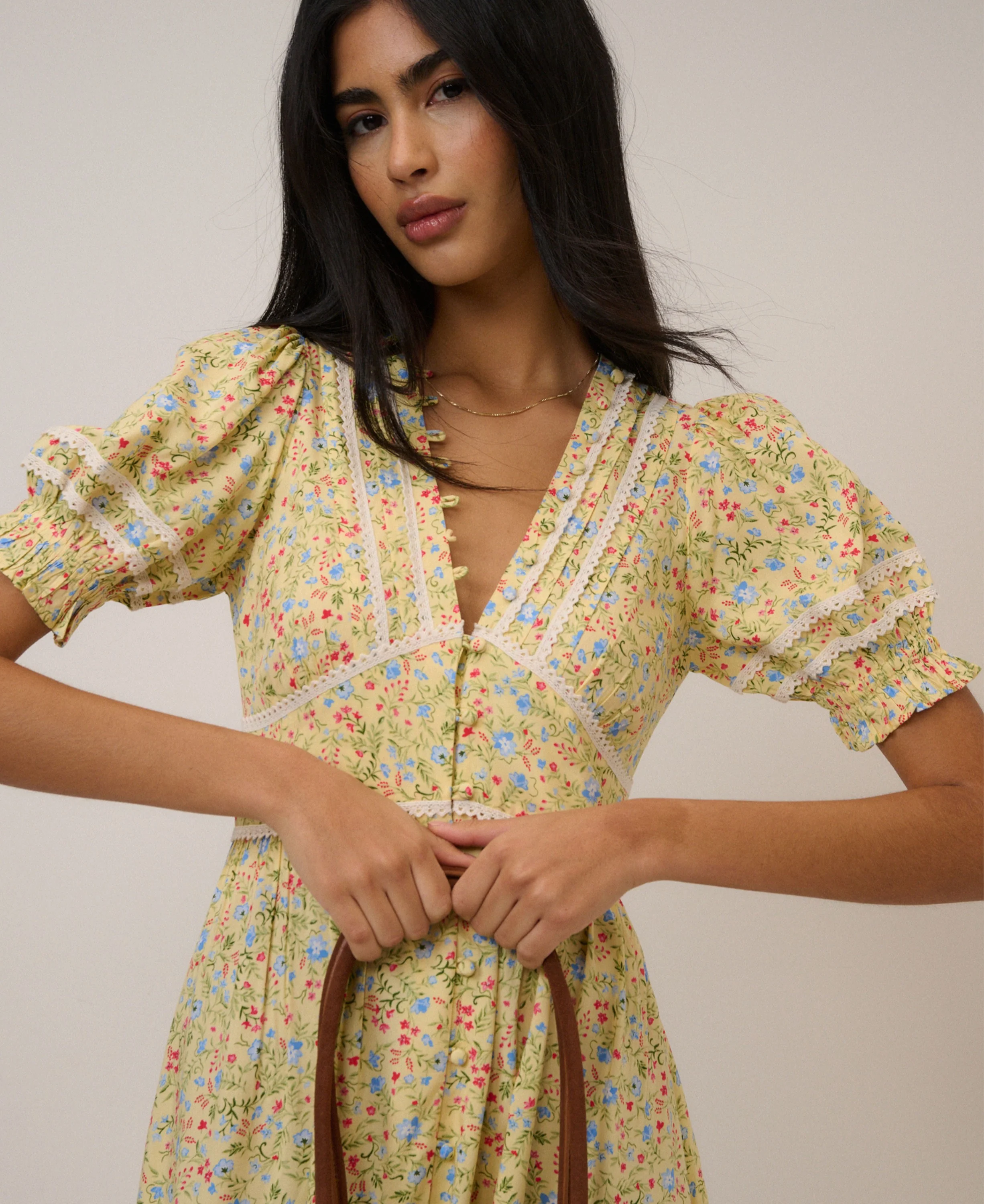 Saffy Midi Dress - Yellow - Image 3