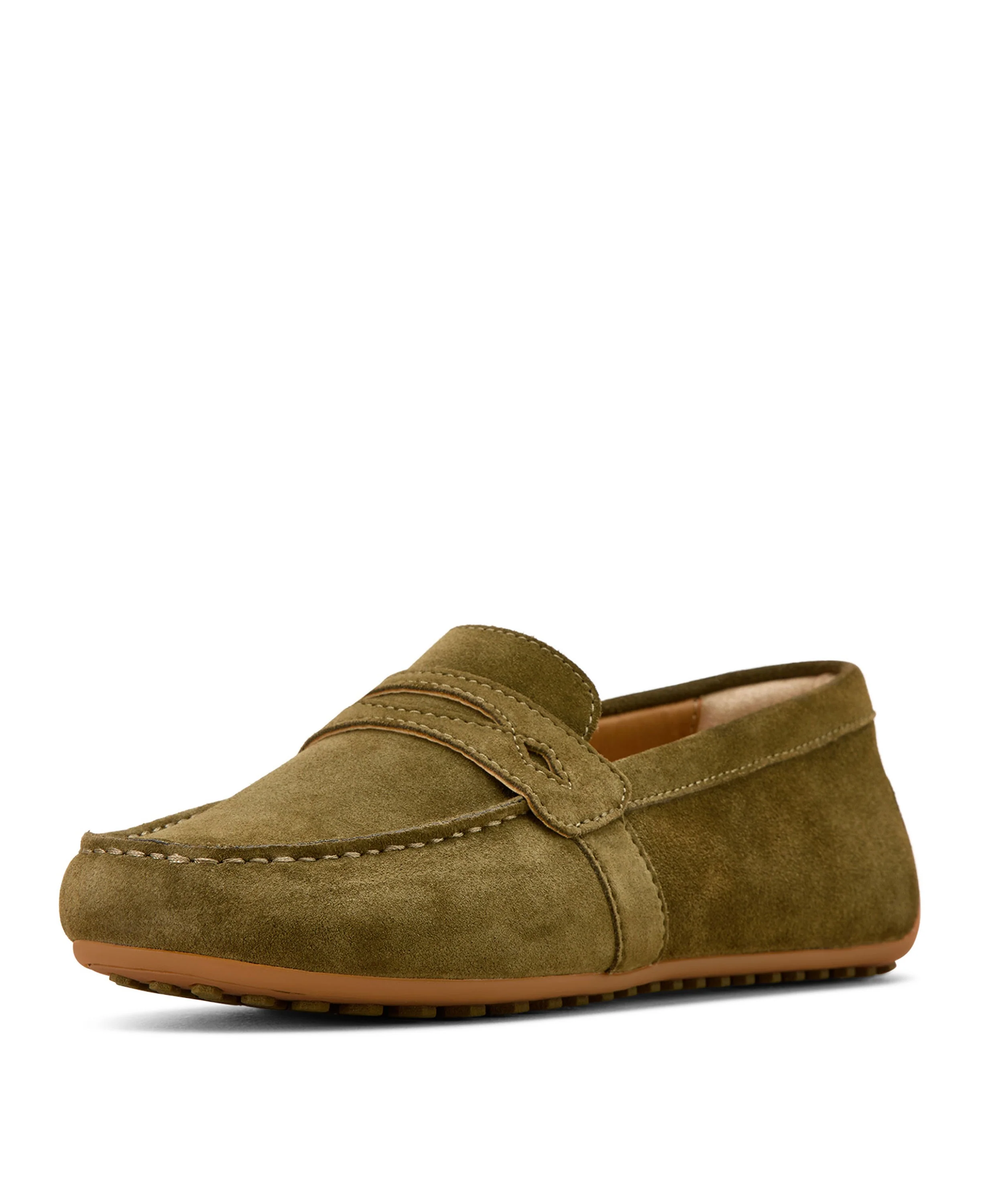 Selene Driving Moc - Dark Olive Suede - Image 3