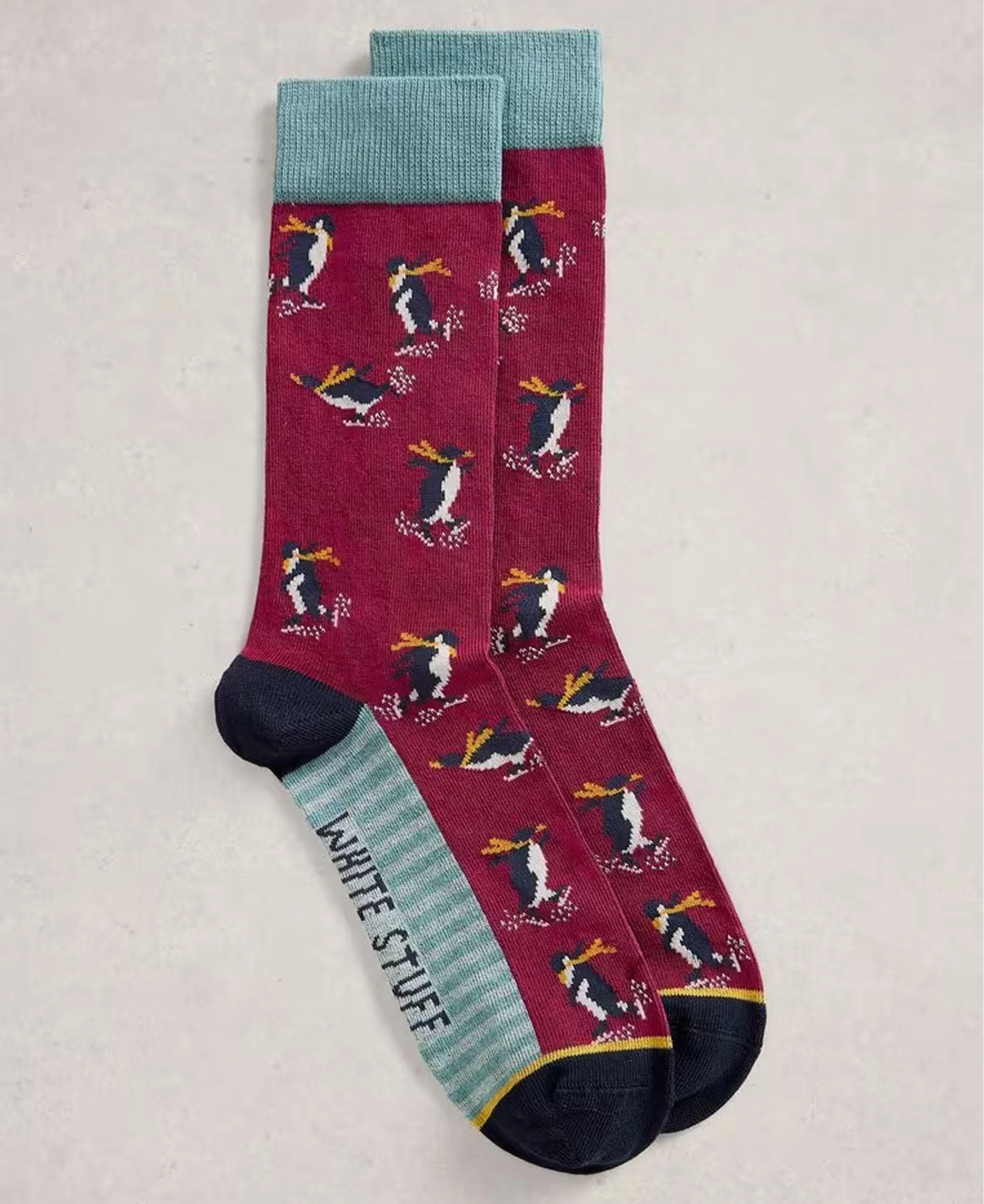 Skiing Penguins In A Cracker - Red Multi - Image 2